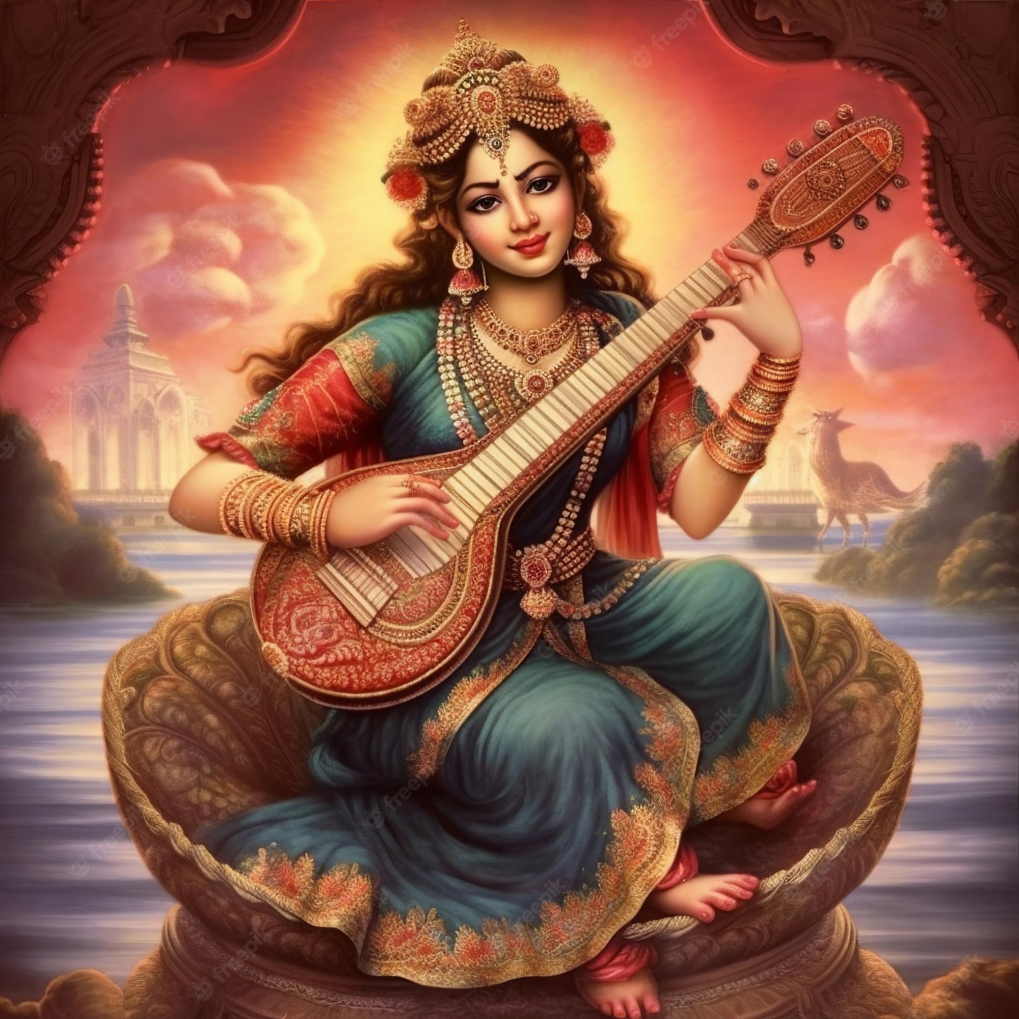 Sarasvati Wallpapers Top Free Sarasvati Backgrounds Wallpaperaccess