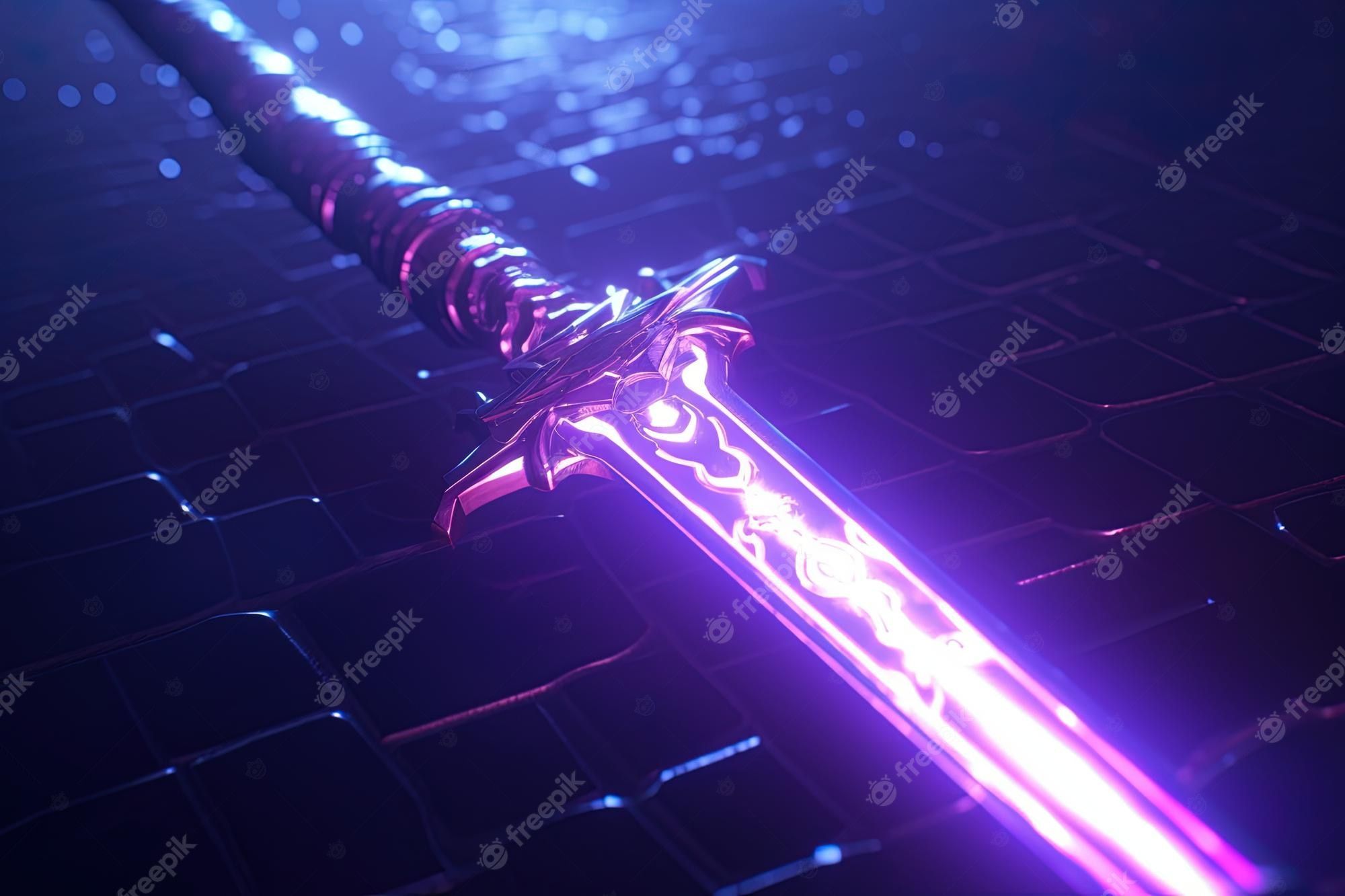 Neon Sword Wallpapers Top Free Neon Sword Backgrounds Wallpaperaccess