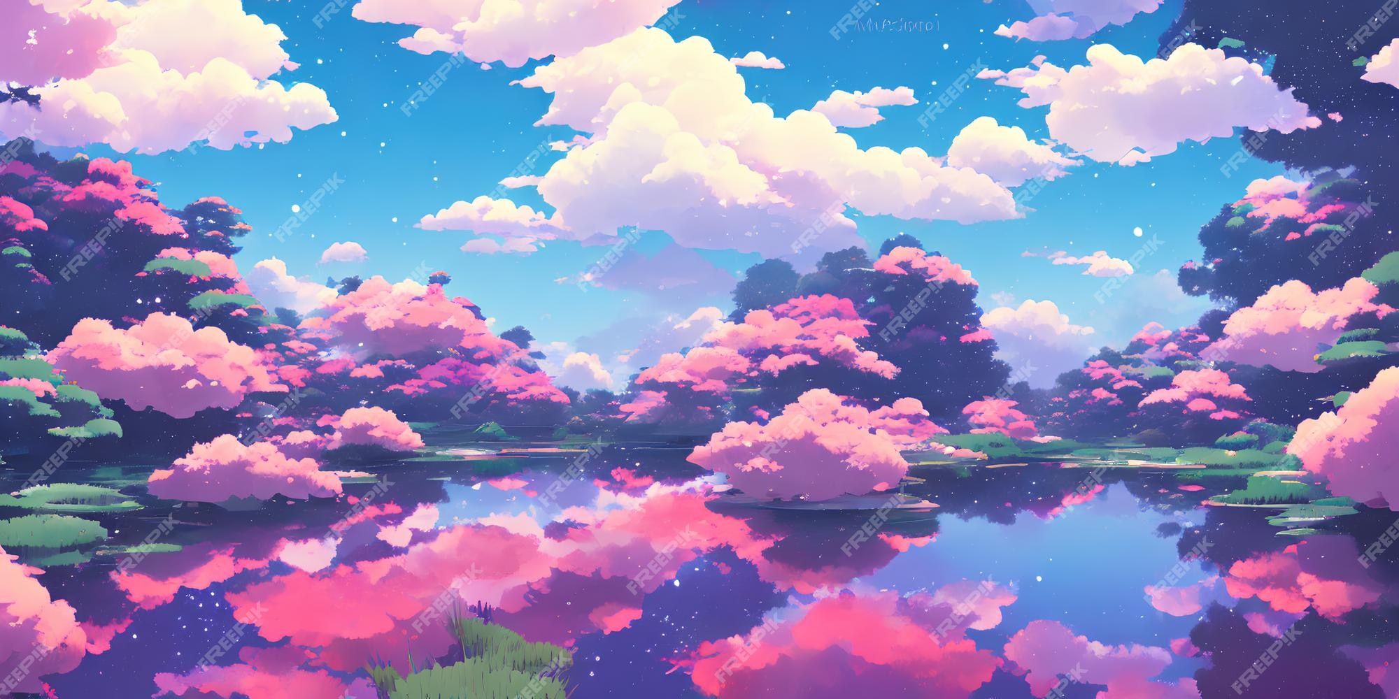 Pink Anime Sky Wallpapers Top Free Pink Anime Sky Backgrounds