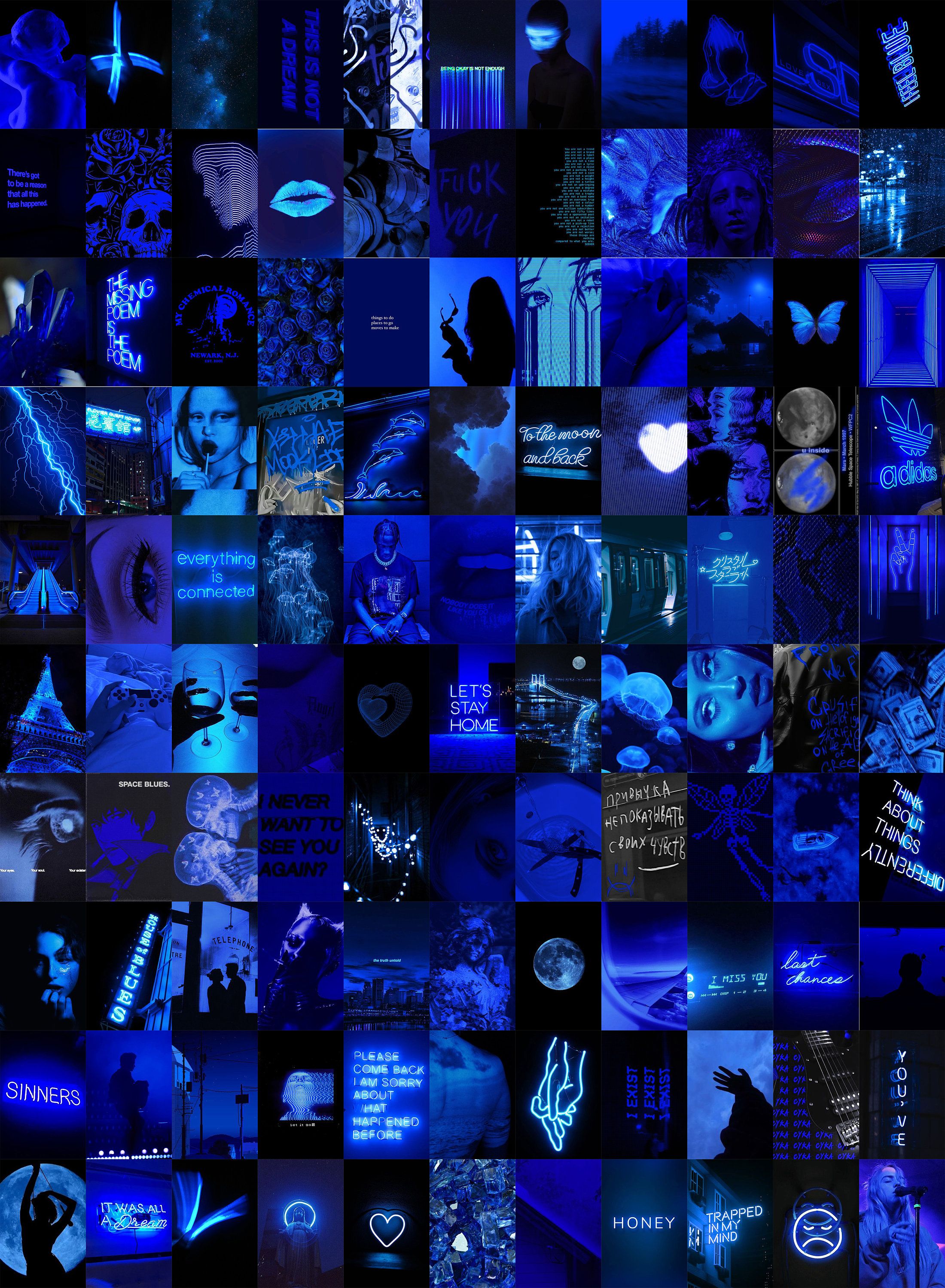 Dark Blue Collage Wallpapers Top Free Dark Blue Collage Backgrounds