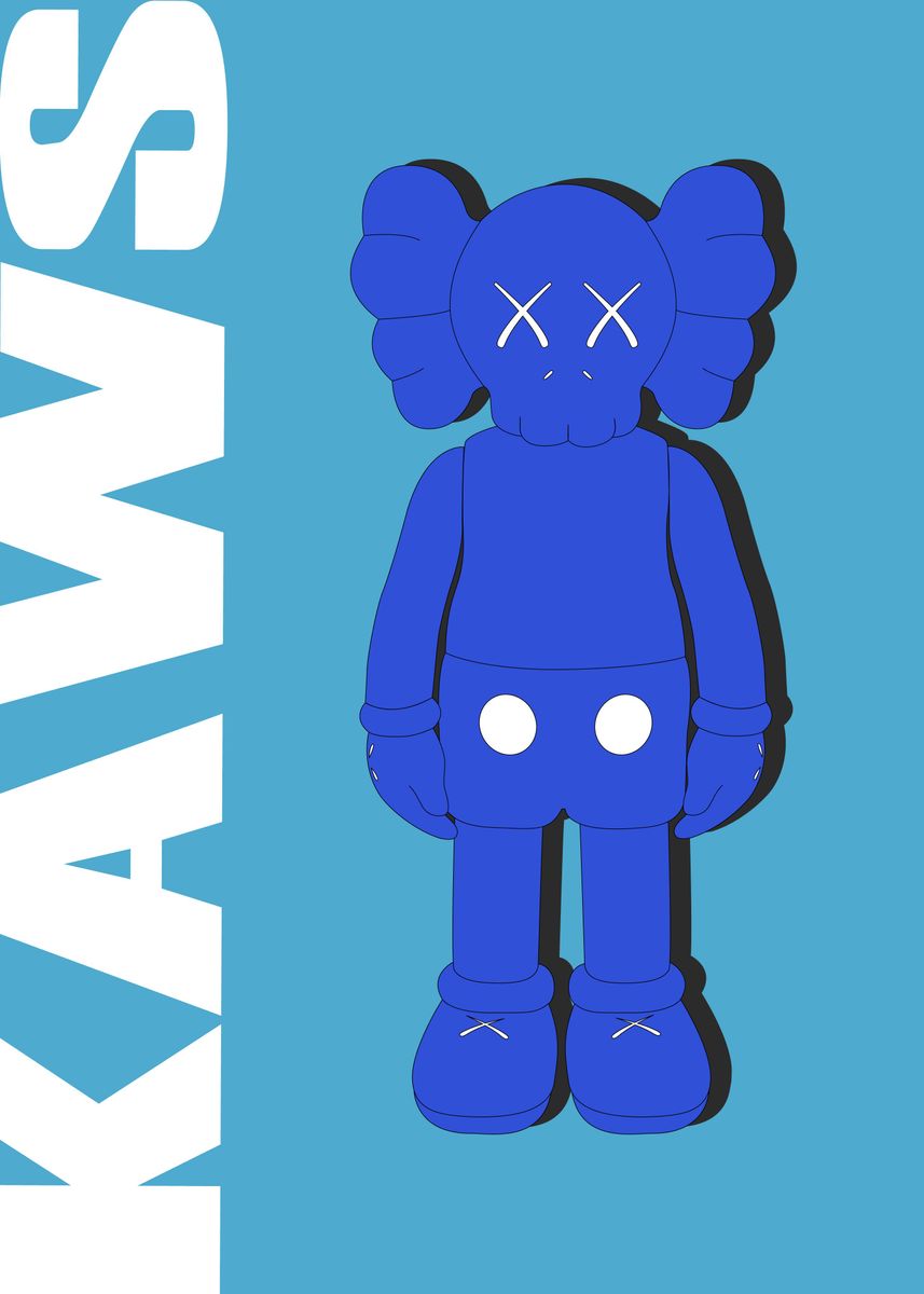 Kaws Blue Wallpapers Top Free Kaws Blue Backgrounds Wallpaperaccess