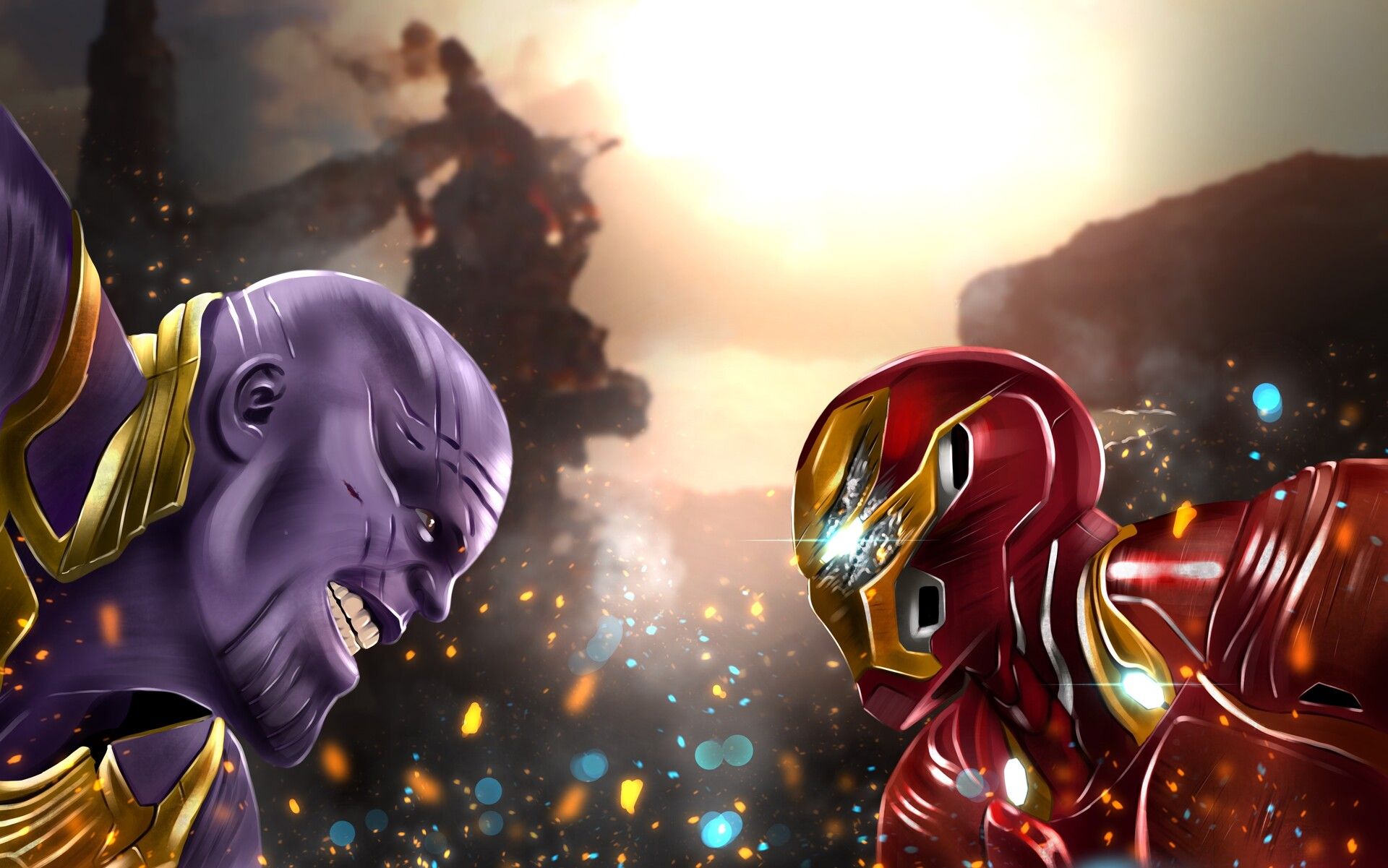 Ironman Vs Thanos Wallpapers Top Free Ironman Vs Thanos Backgrounds