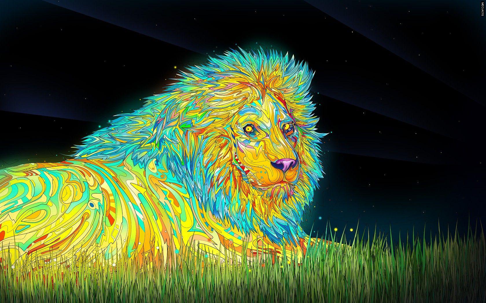 Colorful Lion Wallpapers Top Free Colorful Lion Backgrounds