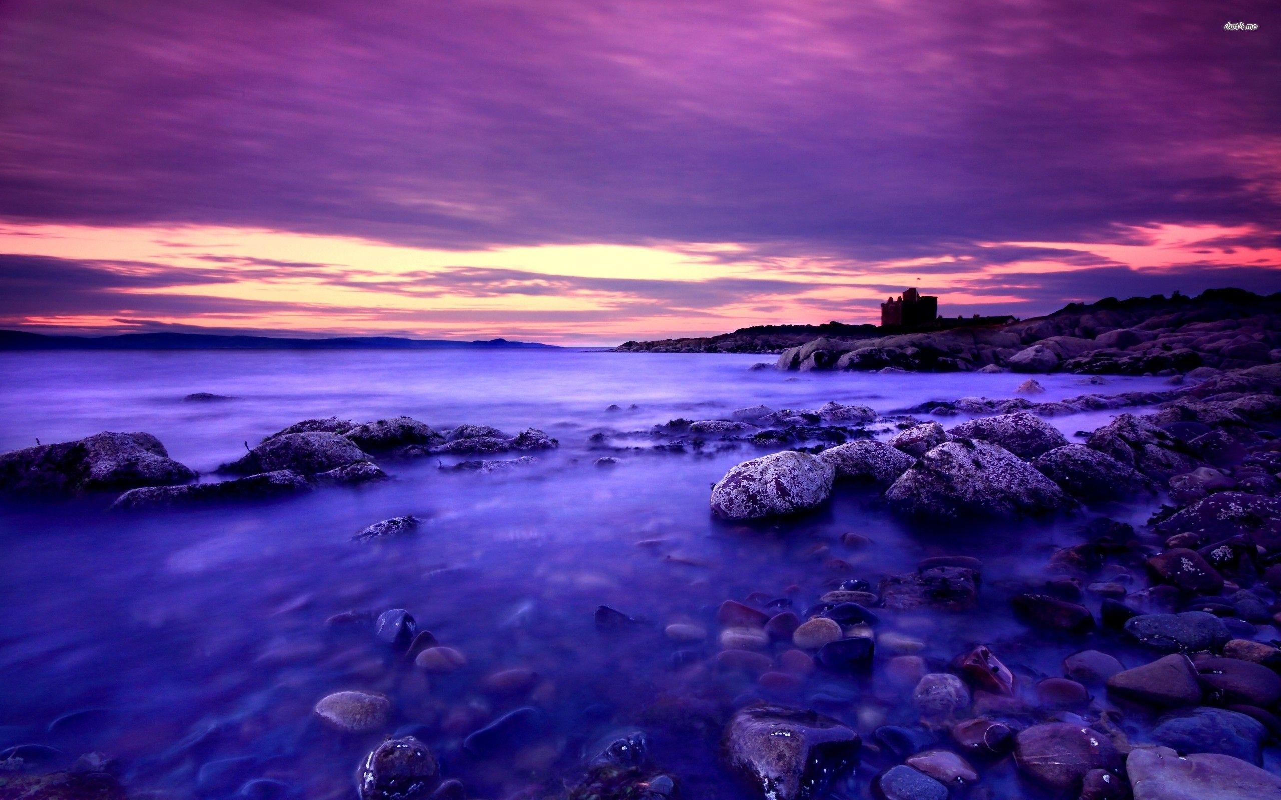 Cool Anime Purple Sunset Wallpapers Wallpaper Cave E