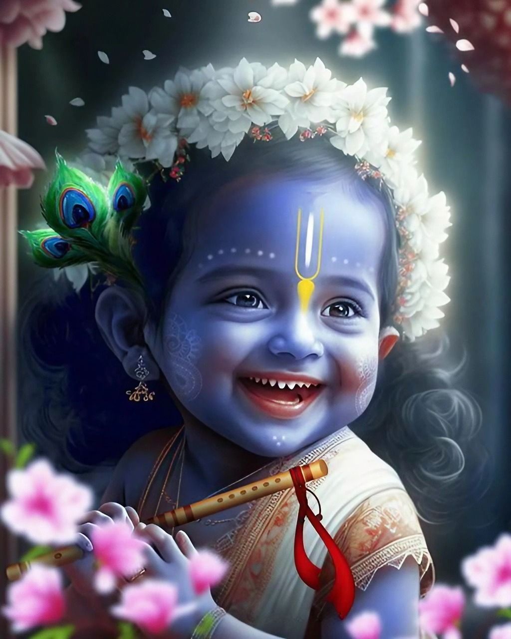 Krishna Smile Wallpapers Top Free Krishna Smile Backgrounds