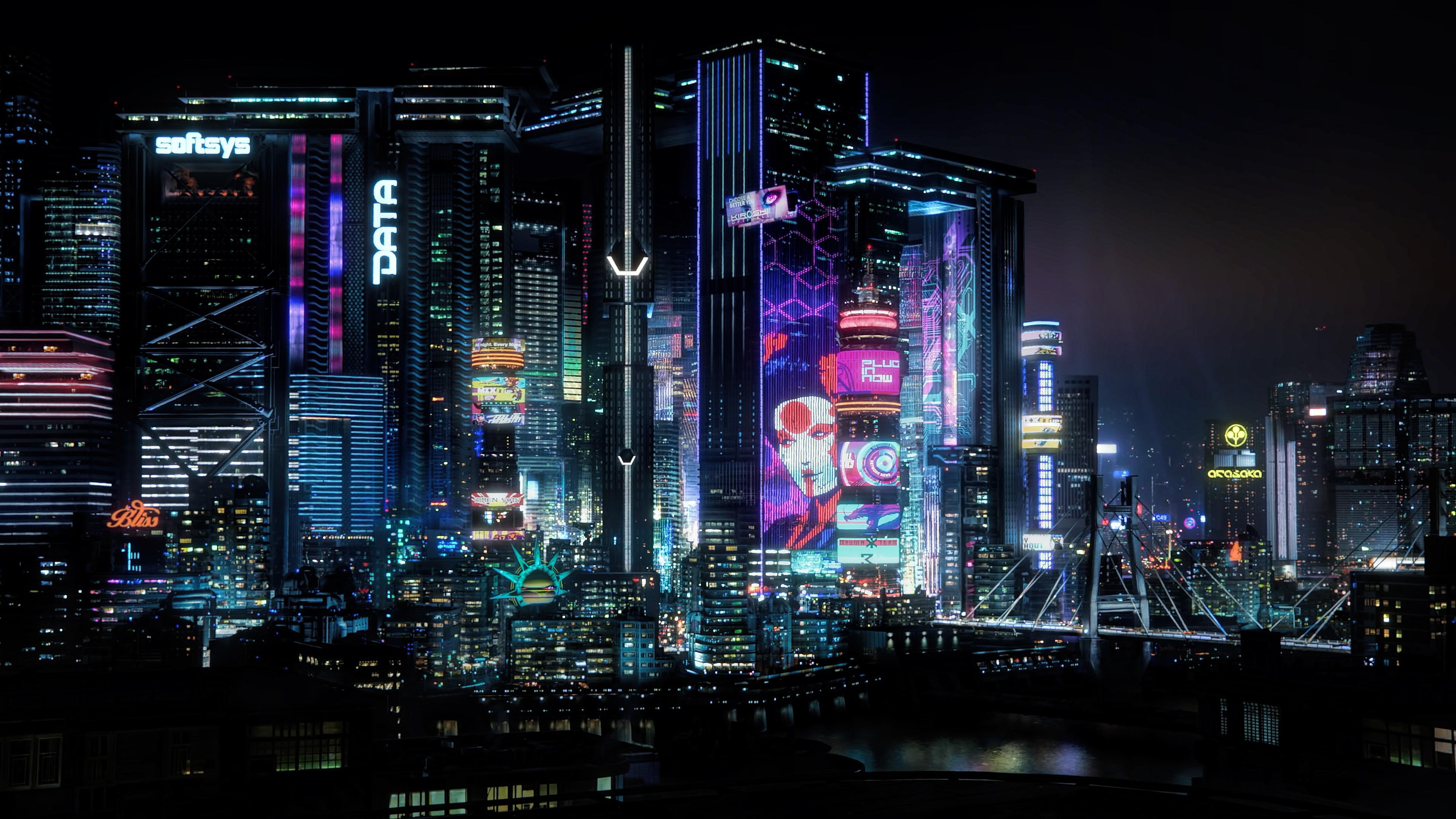 Cyberpunk City 4k Wallpapers Top Free Cyberpunk City 4k Backgrounds