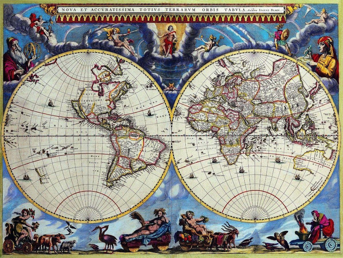 Antique World Map Wallpapers Top Free Antique World Map Backgrounds