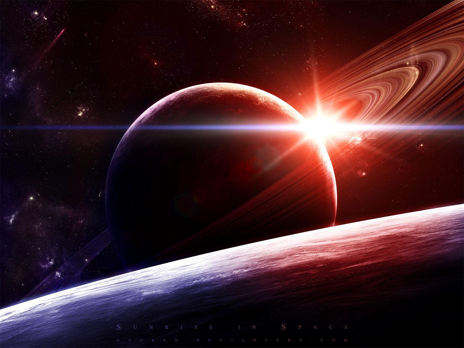 Space Sunrise Wallpapers Top Free Space Sunrise Backgrounds