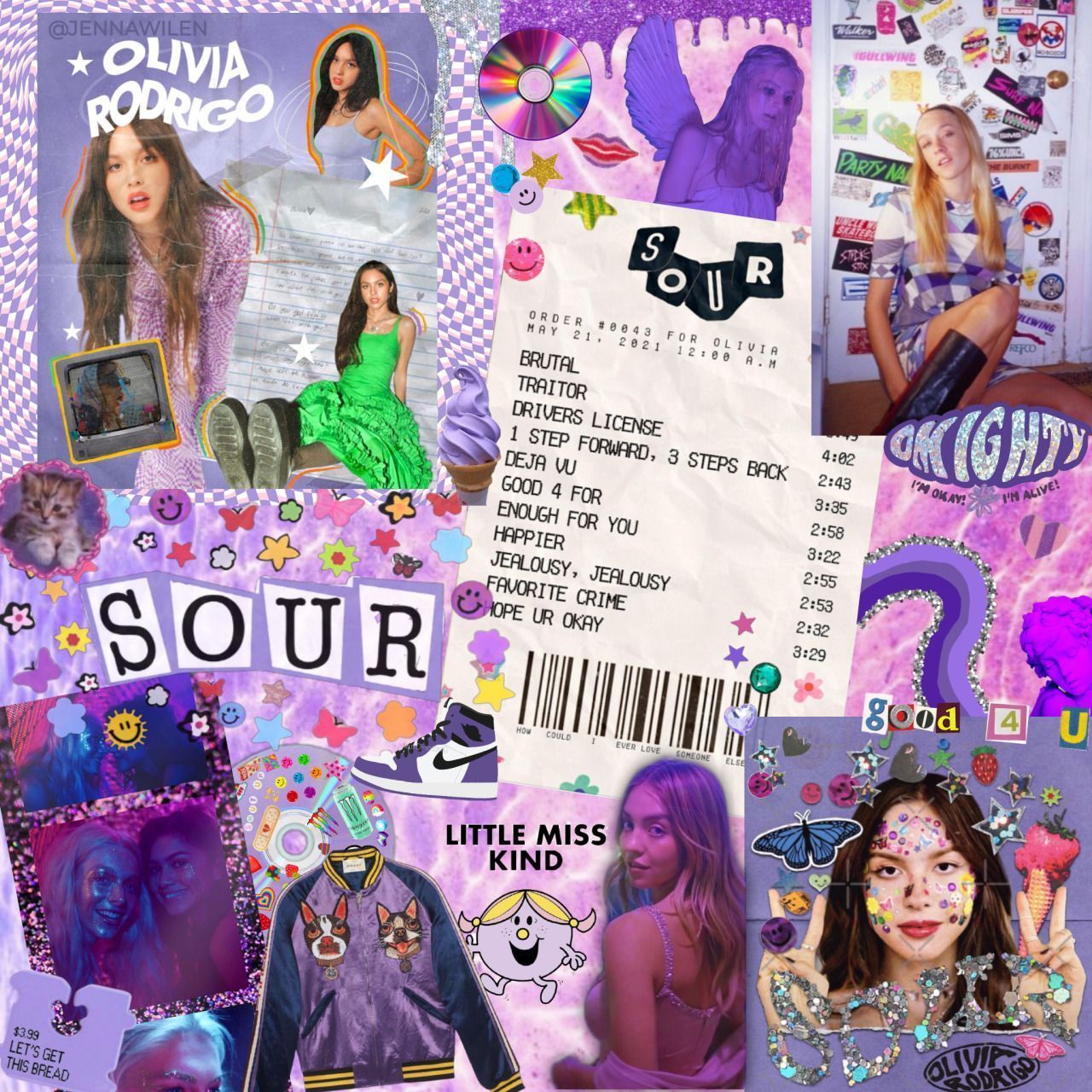 Olivia Rodrigo Collage Wallpapers Top Free Olivia Rodrigo Collage