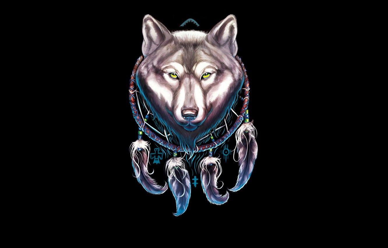 Wolf Dreamcatcher Wallpapers Top Free Wolf Dreamcatcher Backgrounds