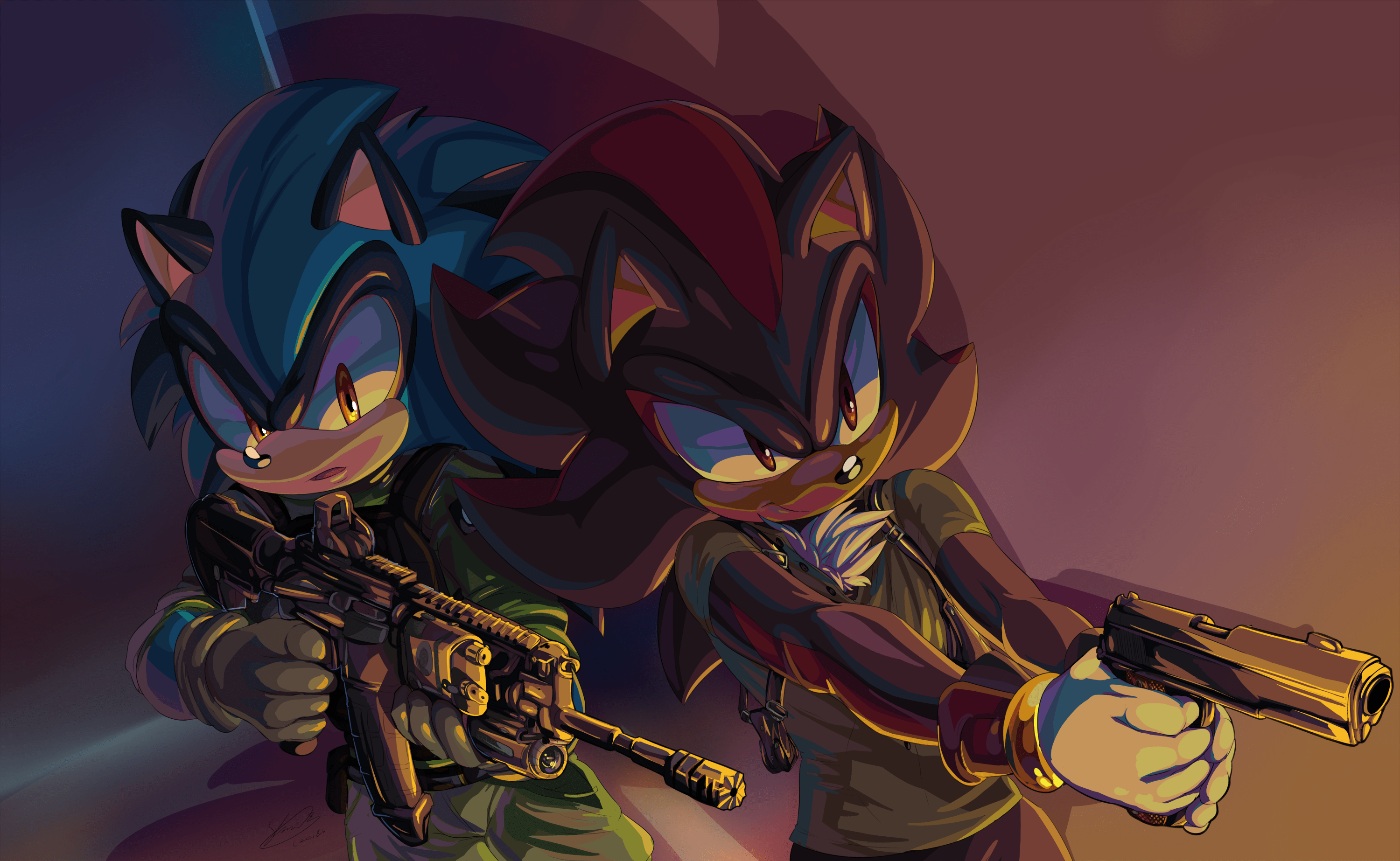 Sonic Vs Shadow Wallpapers Top Free Sonic Vs Shadow Backgrounds