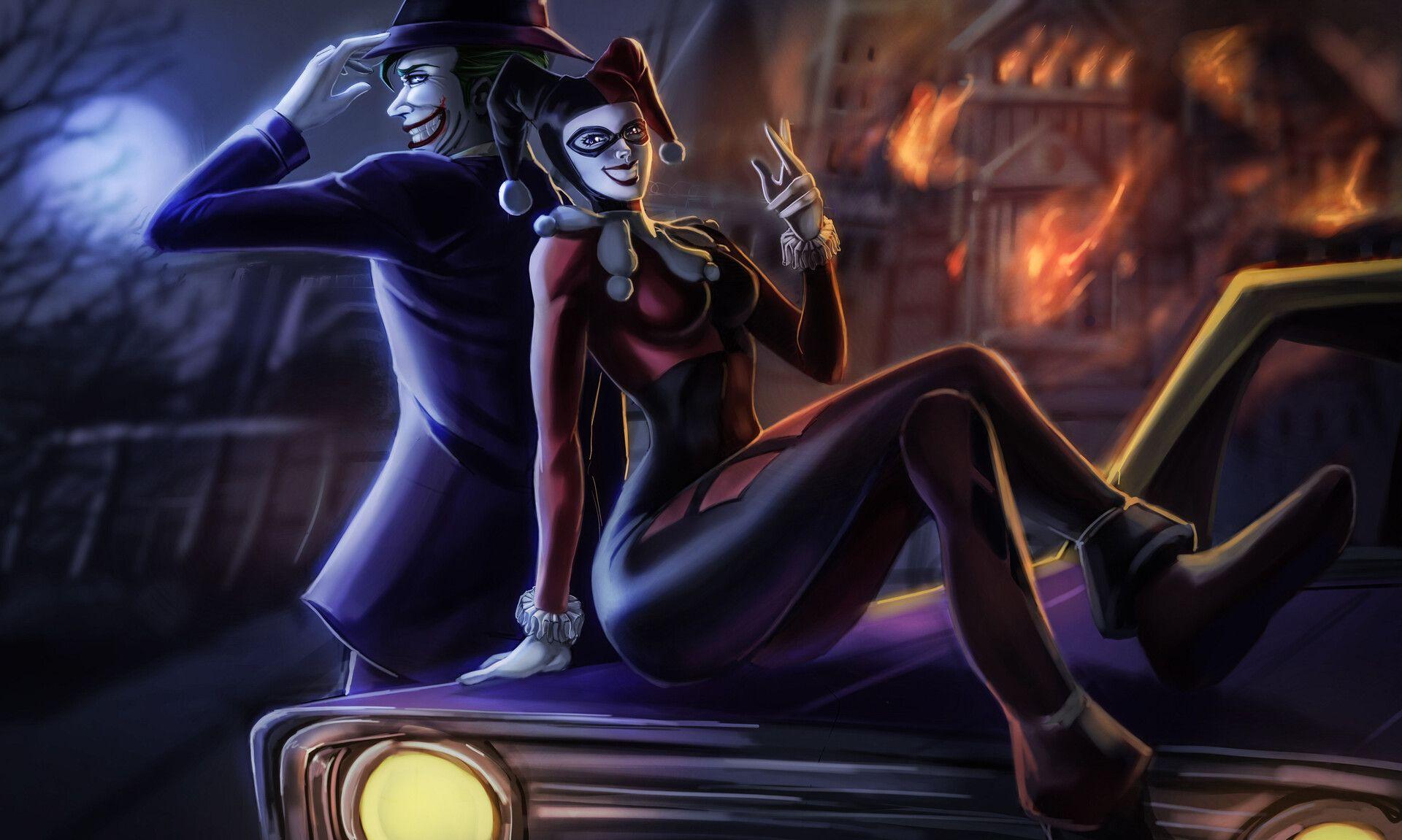 Anime Joker And Harley Quinn Wallpapers Top Free Anime Joker And