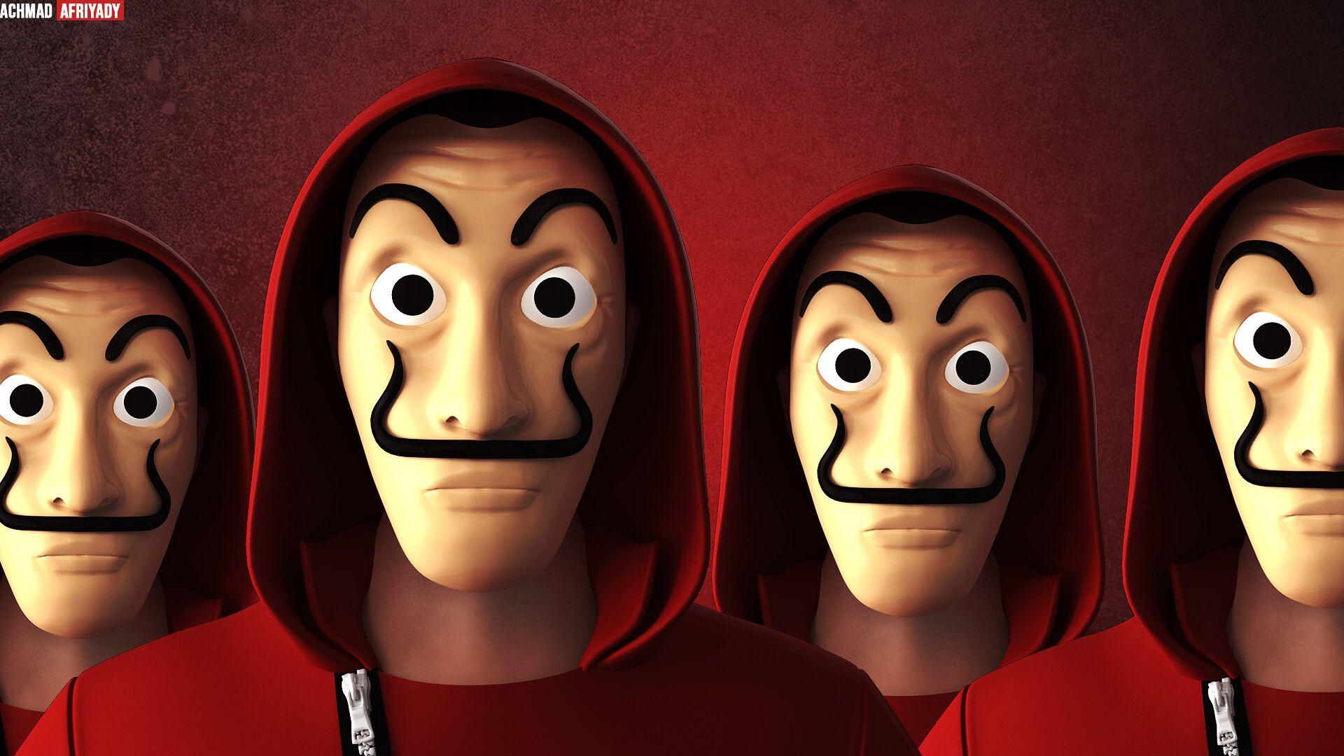 Money Heist Dali Mask Wallpapers Top Free Money Heist Dali Mask