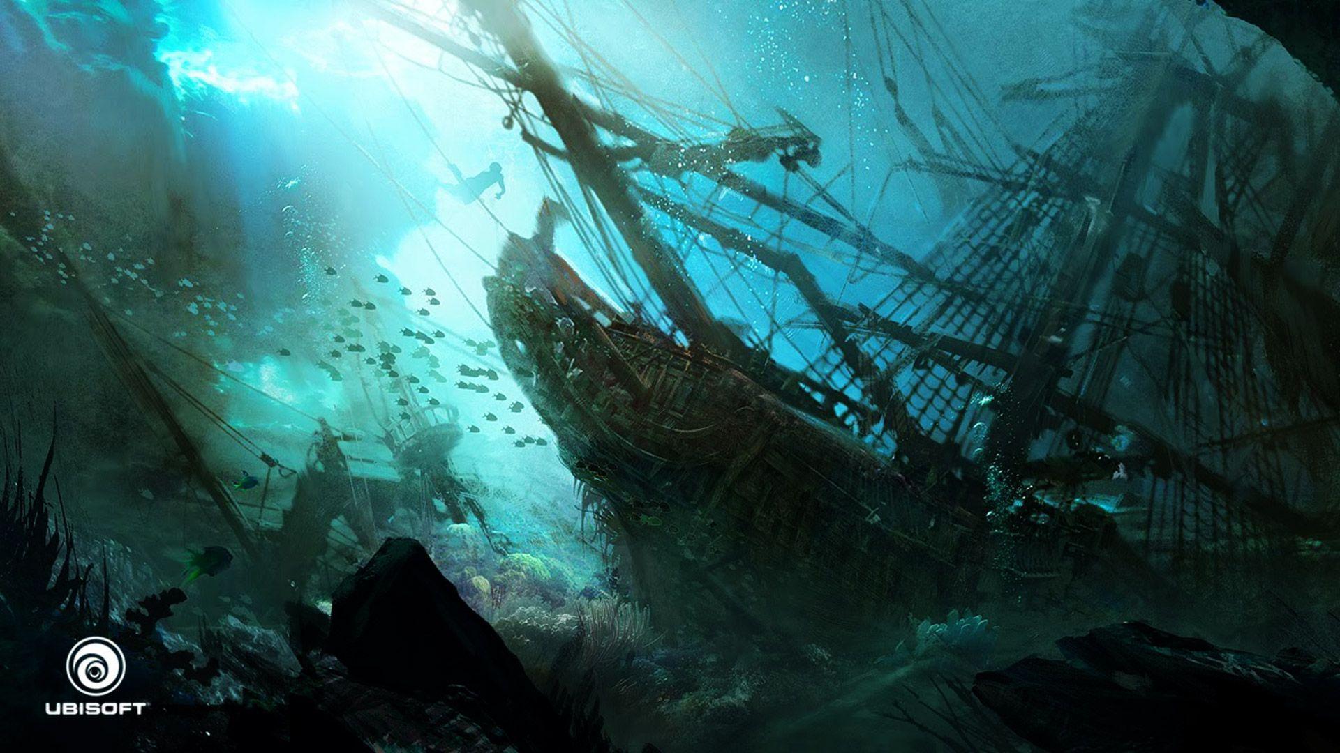 Sunken Ship Wallpapers Top Free Sunken Ship Backgrounds Wallpaperaccess