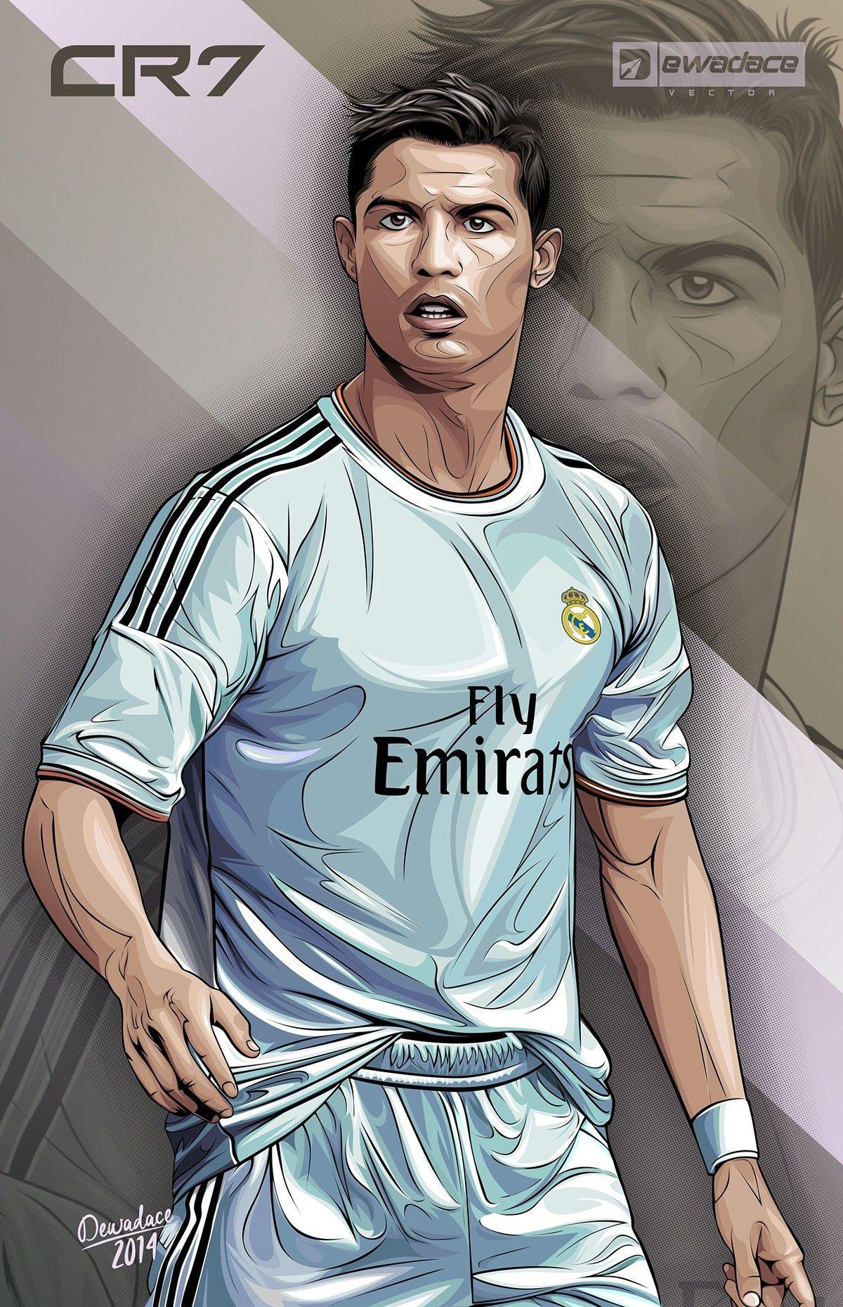 Wallpaper Cristiano Ronaldo Cartoon Myweb