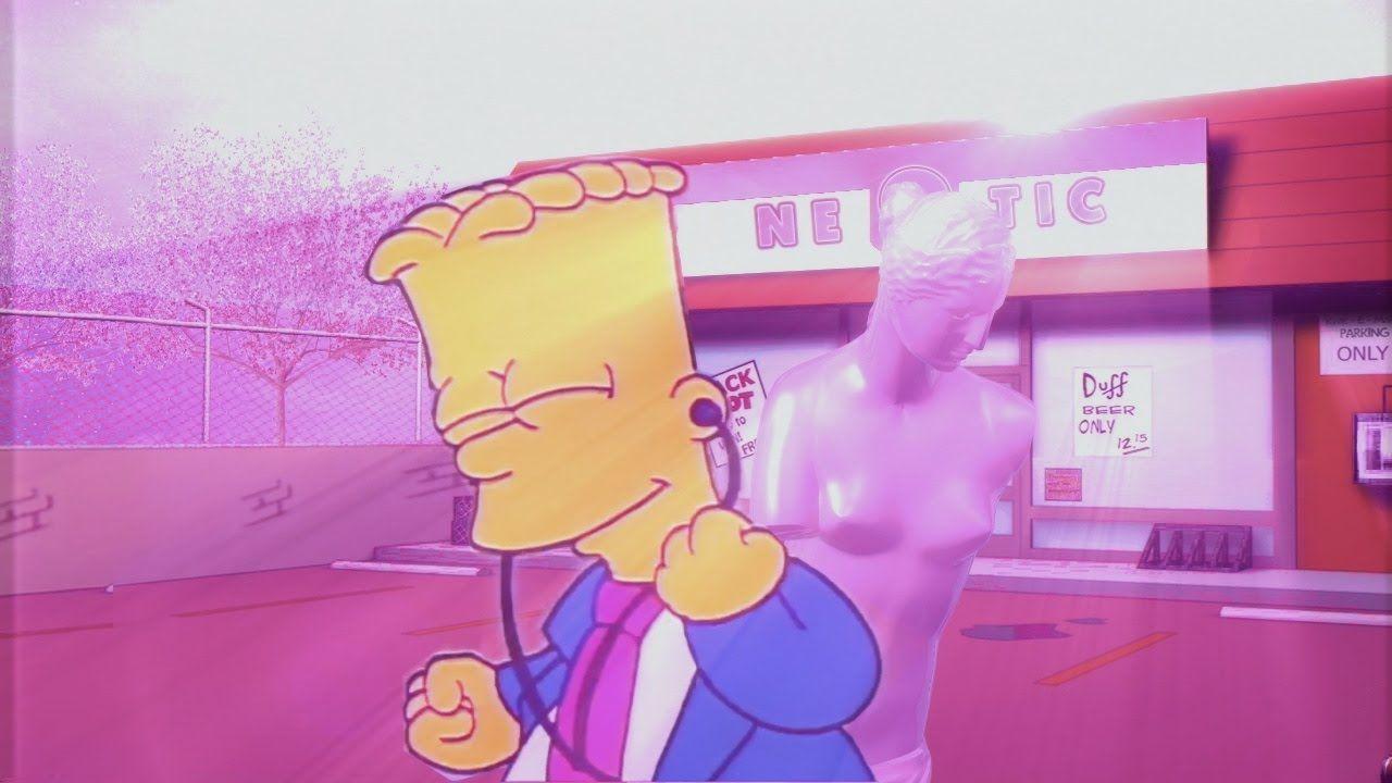 Simpsons Vaporwave Wallpapers Top Free Simpsons Vaporwave Backgrounds Wallpaperaccess