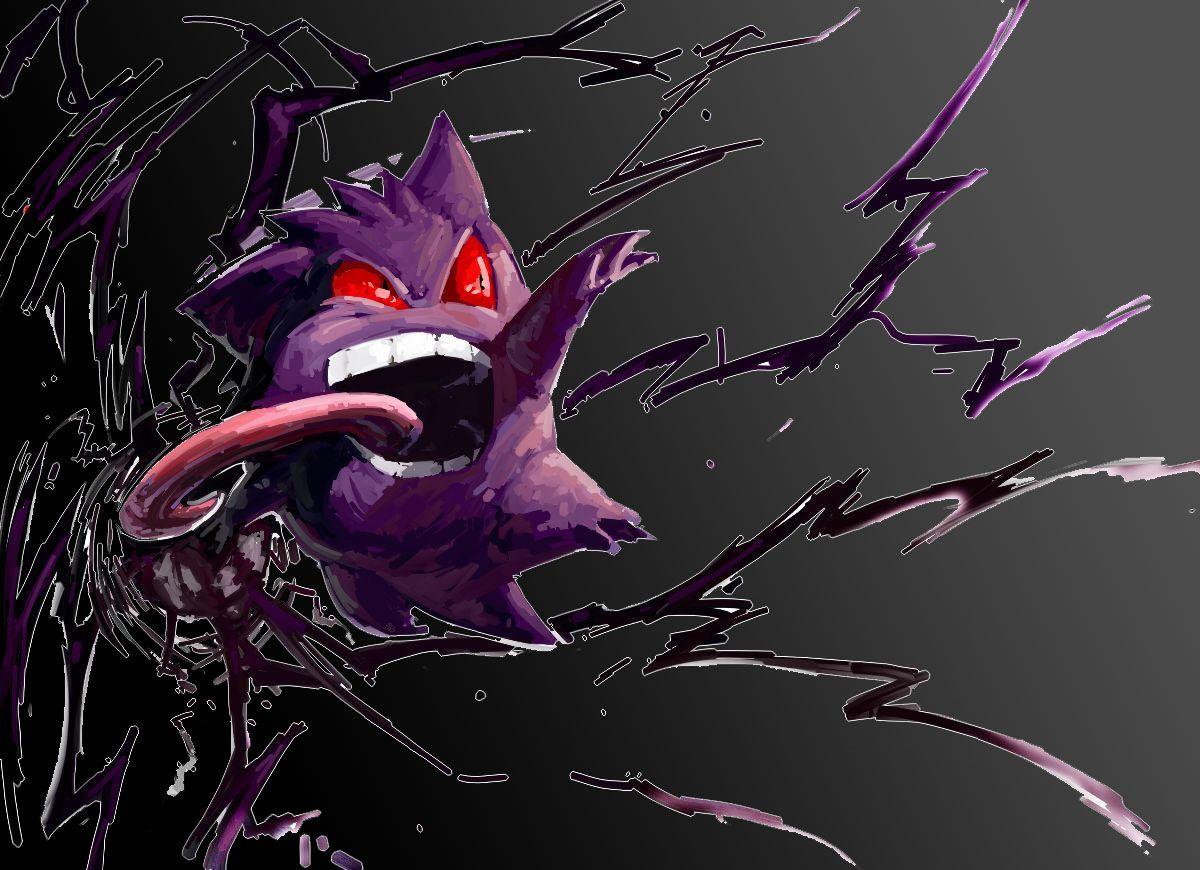 Mega Gengar Wallpapers Top Free Mega Gengar Backgrounds WallpaperAccess