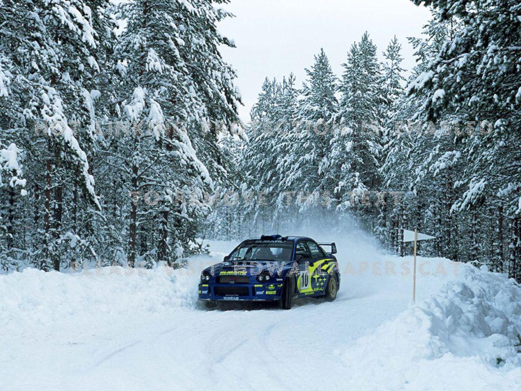 Subaru Rally Wallpaper Snow