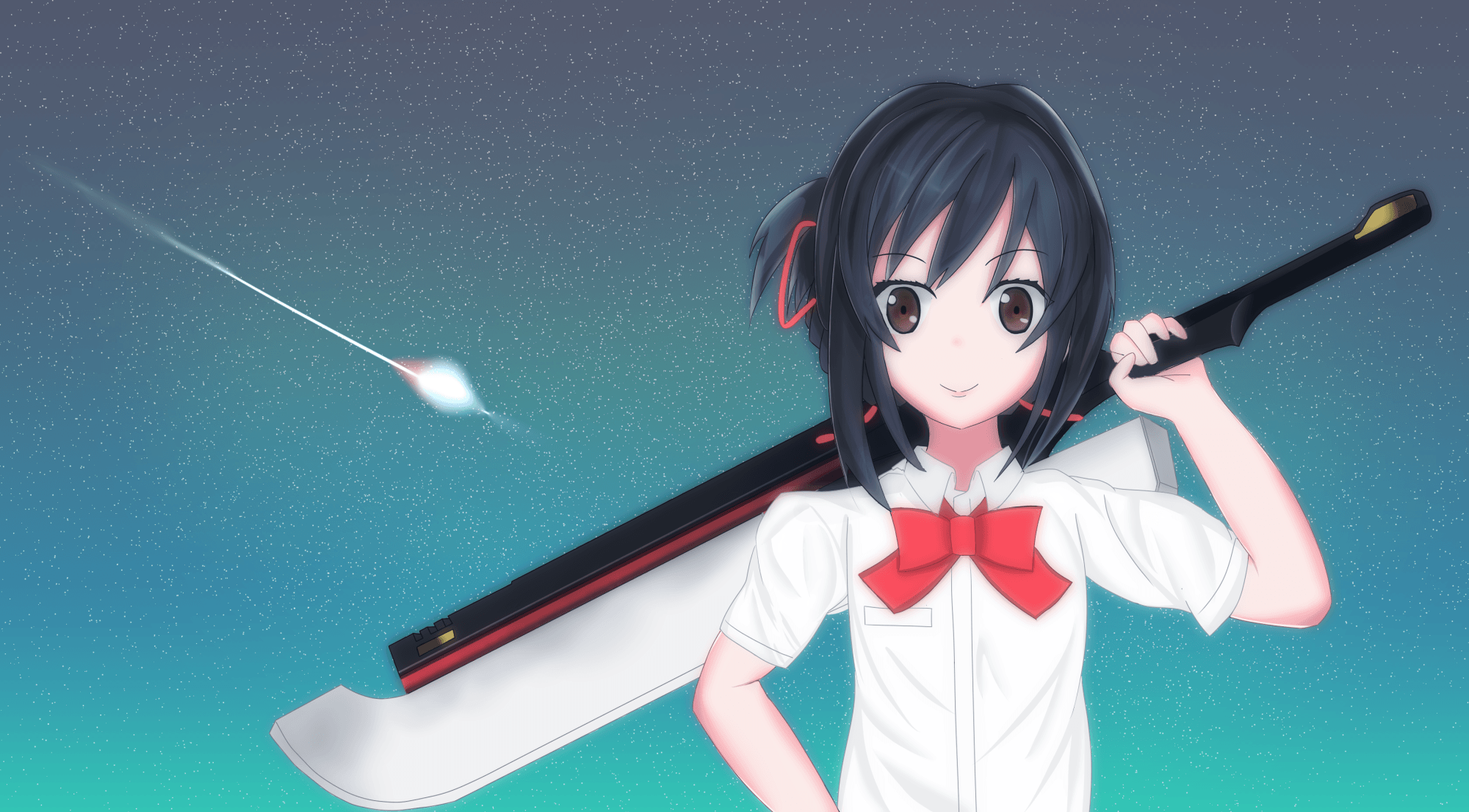 Mitsuha Miyamizu Wallpapers Top Free Mitsuha Miyamizu Backgrounds WallpaperAccess