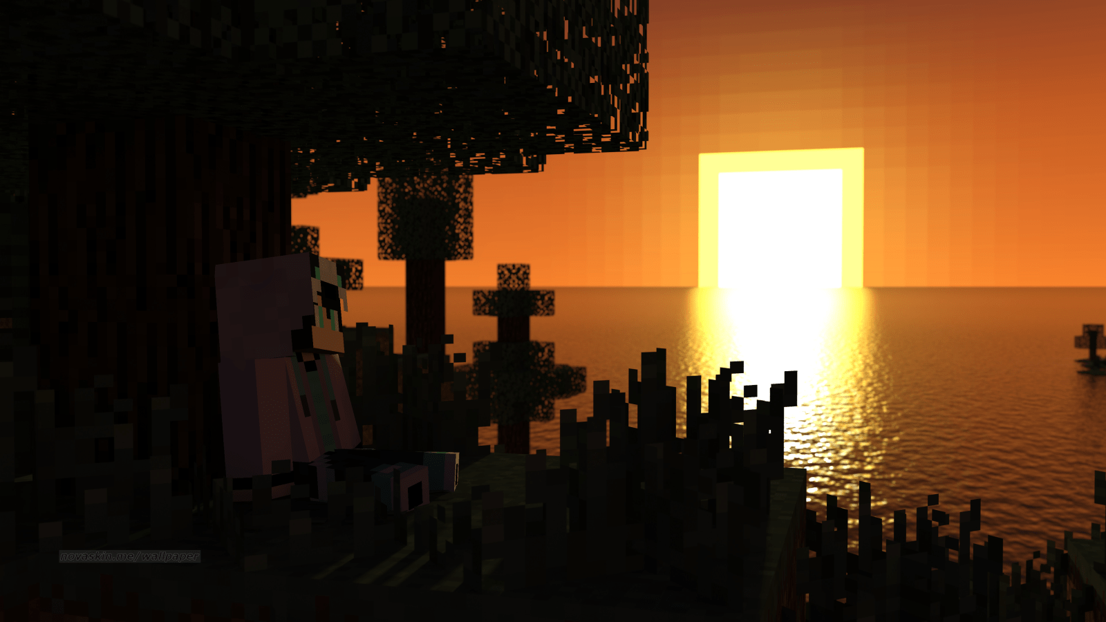 Minecraft Sunset Wallpapers Ntbeamng