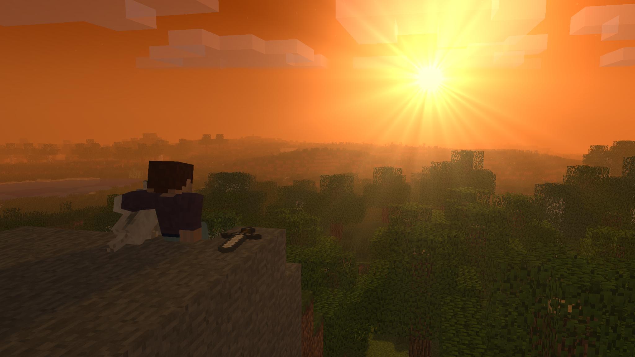 Minecraft Sunset Wallpapers Ntbeamng