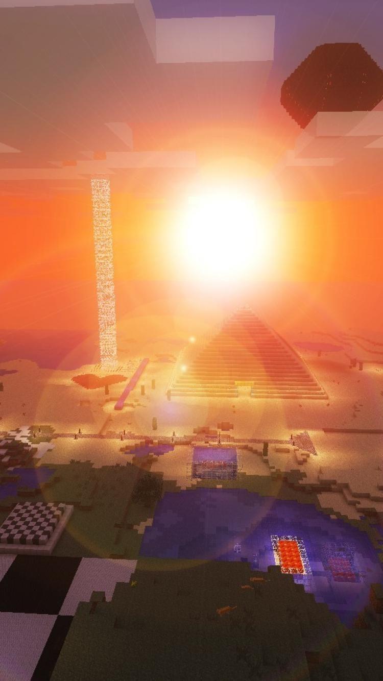 Minecraft Sunset Wallpapers Top Free Minecraft Sunset Backgrounds