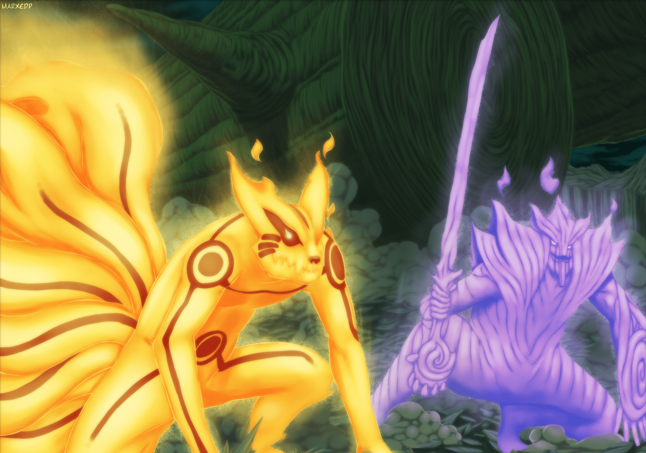 Susanoo Vs Kurama Wallpapers Top Free Susanoo Vs Kurama Backgrounds Wallpaperaccess