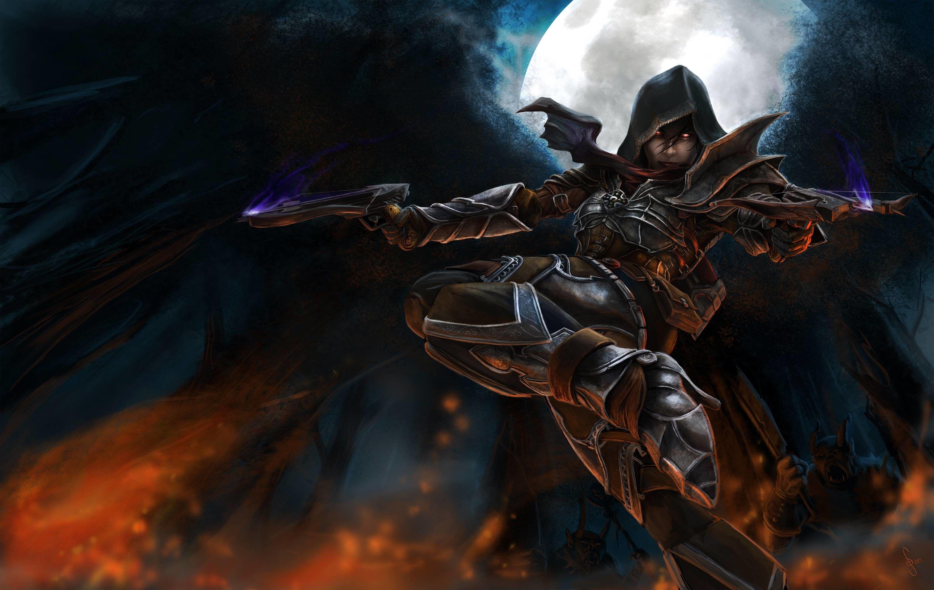 Demon Hunter Anime Wallpapers Top Free Demon Hunter Anime Backgrounds