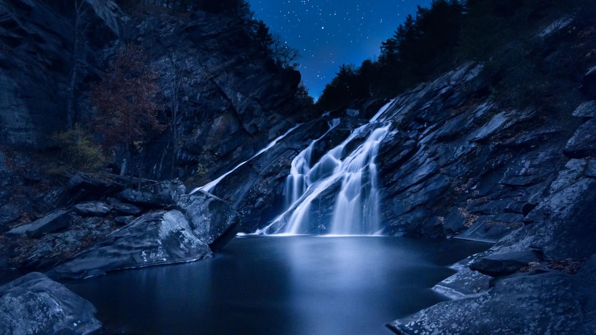 Night Waterfall Wallpapers Top Free Night Waterfall Backgrounds