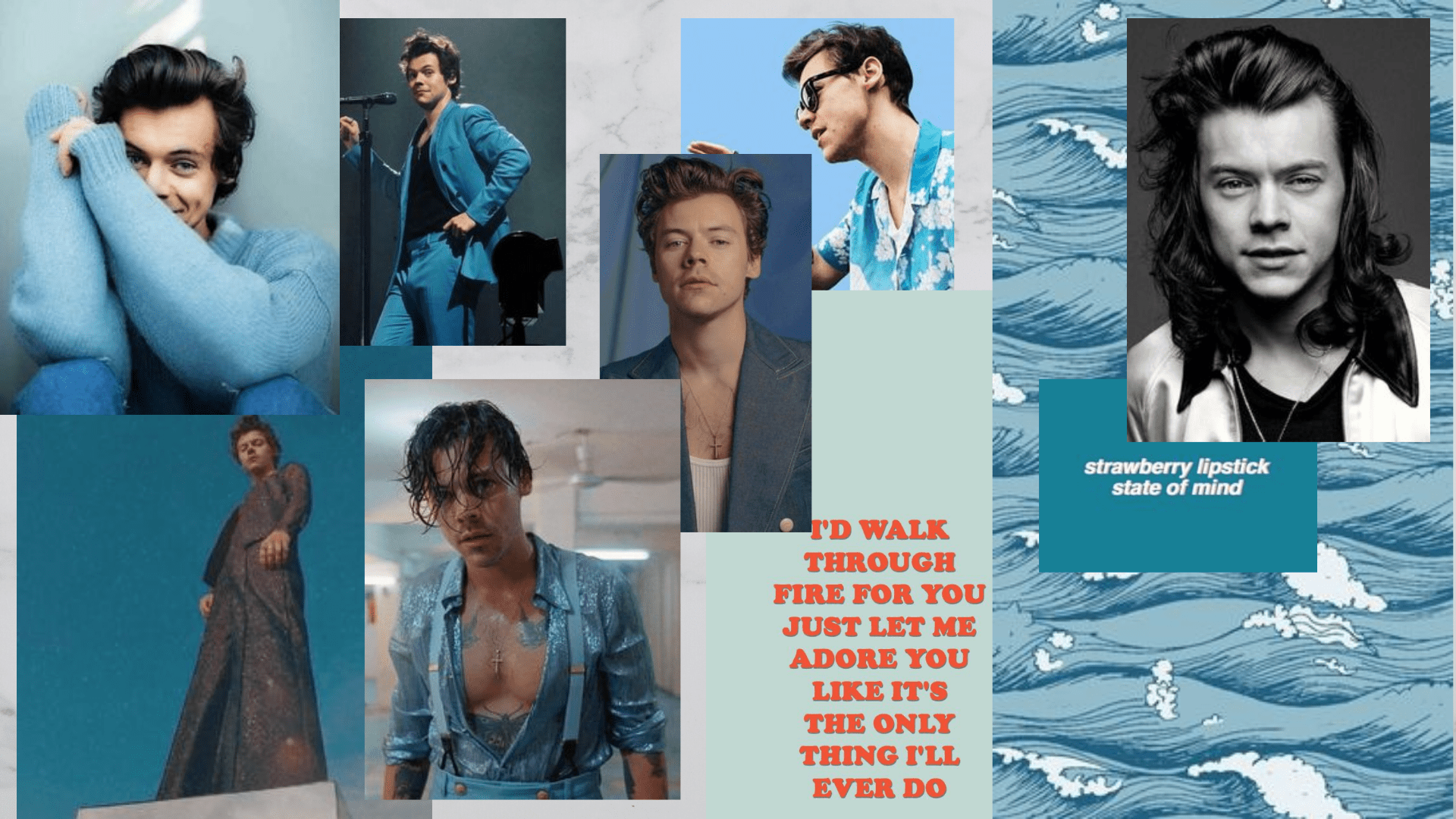 Harry Styles Collage Desktop Wallpapers Top Free Harry Styles Collage Desktop Backgrounds