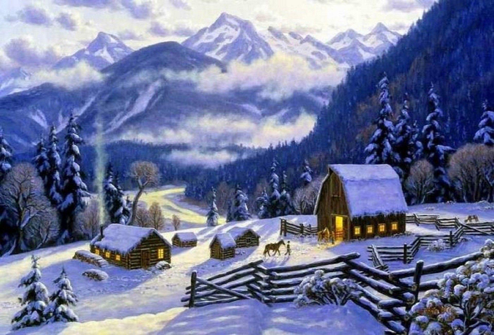 Winter Village Scenes Wallpapers Top Free Winter Village Scenes