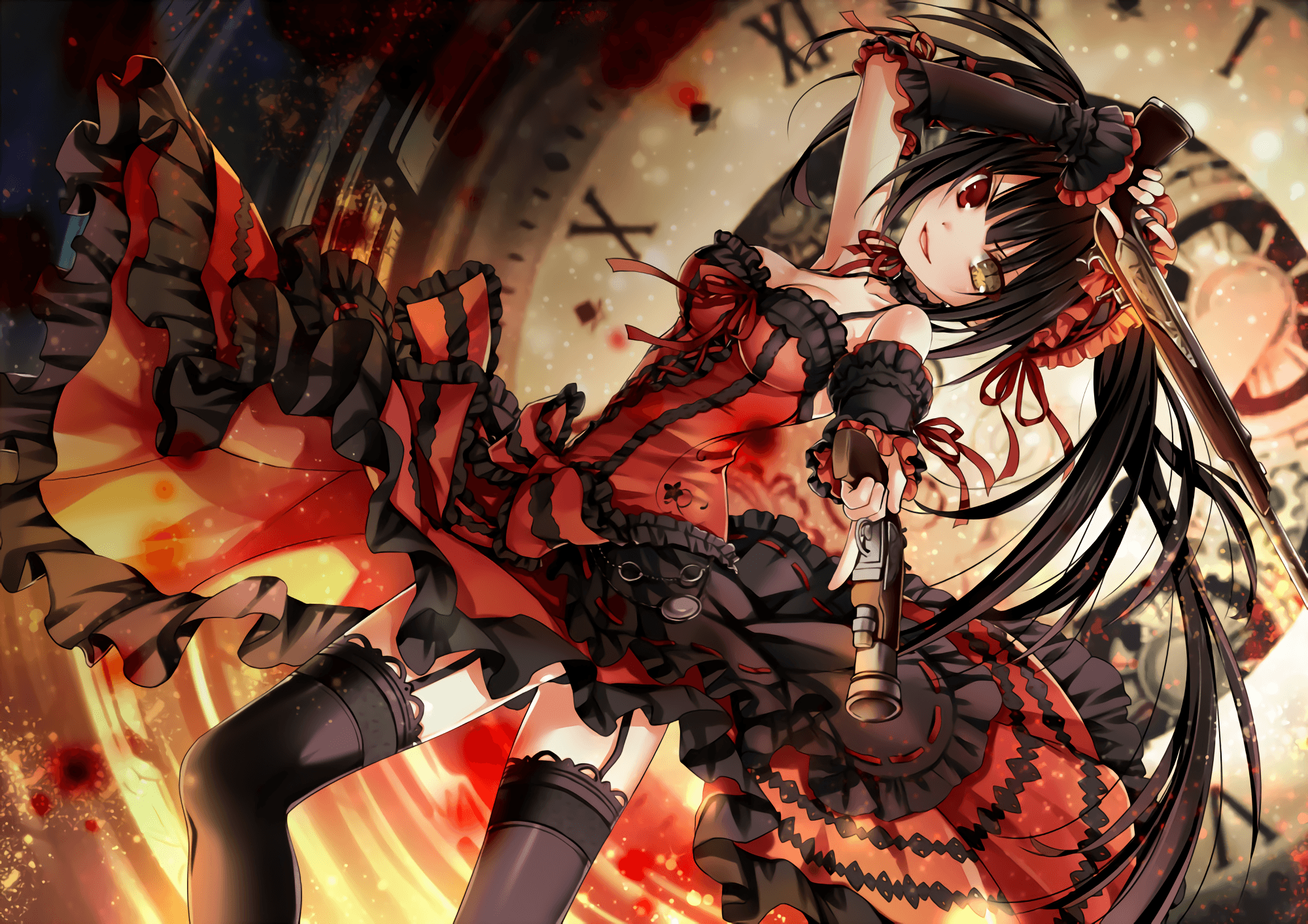 Kurumi Tokisaki Black Wallpapers Top Free Kurumi Tokisaki Black