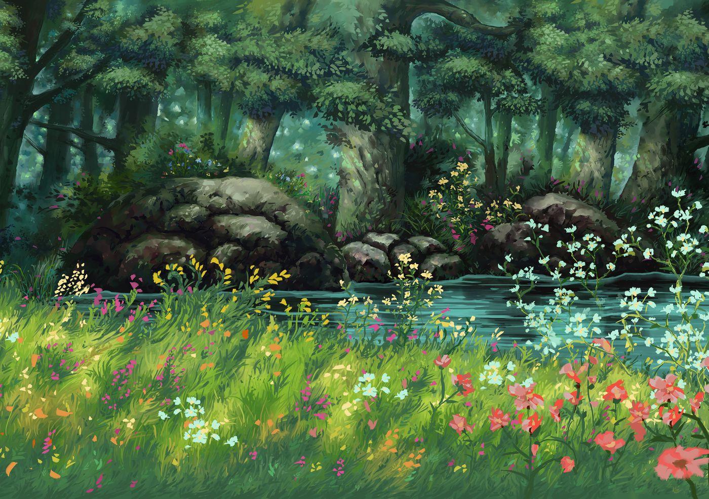 Studio Ghibli Nature Wallpapers Top Free Studio Ghibli Nature