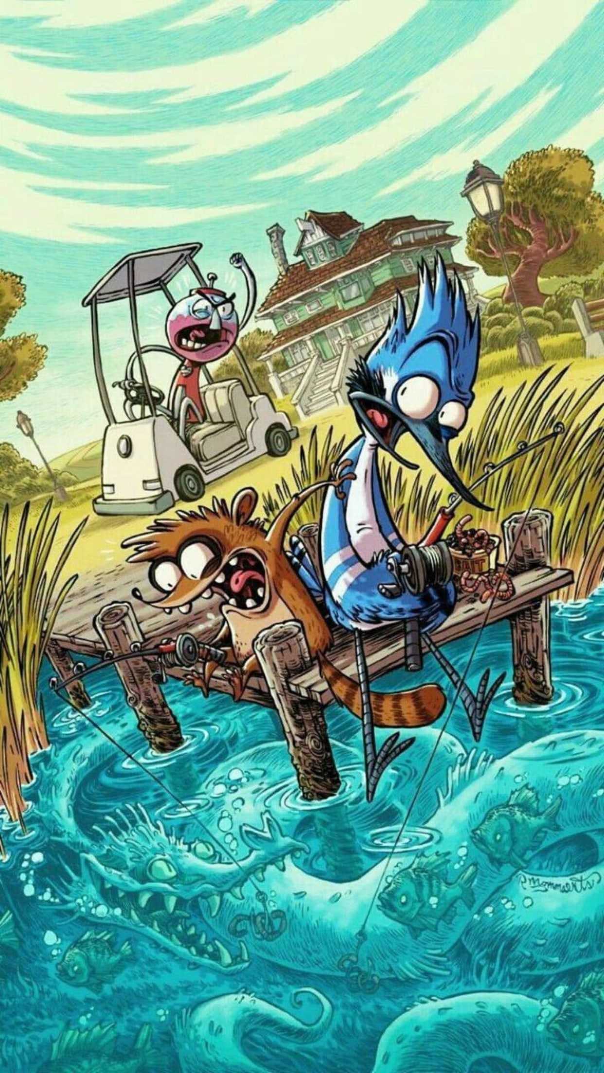 Mordecai And Rigby Iphone Wallpapers Top Free Mordecai And Rigby