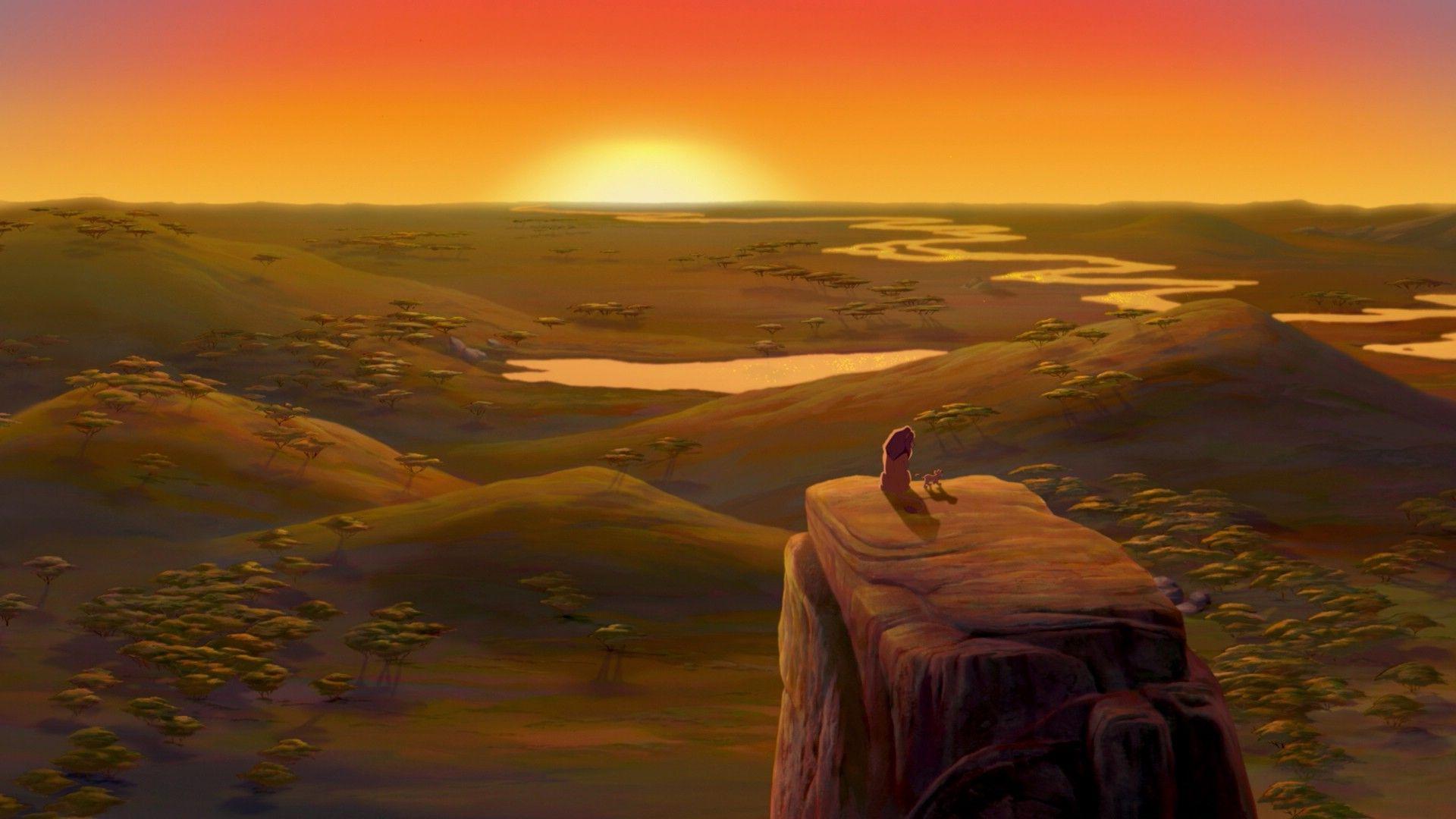 Lion King Sunset Wallpapers Top Free Lion King Sunset Backgrounds