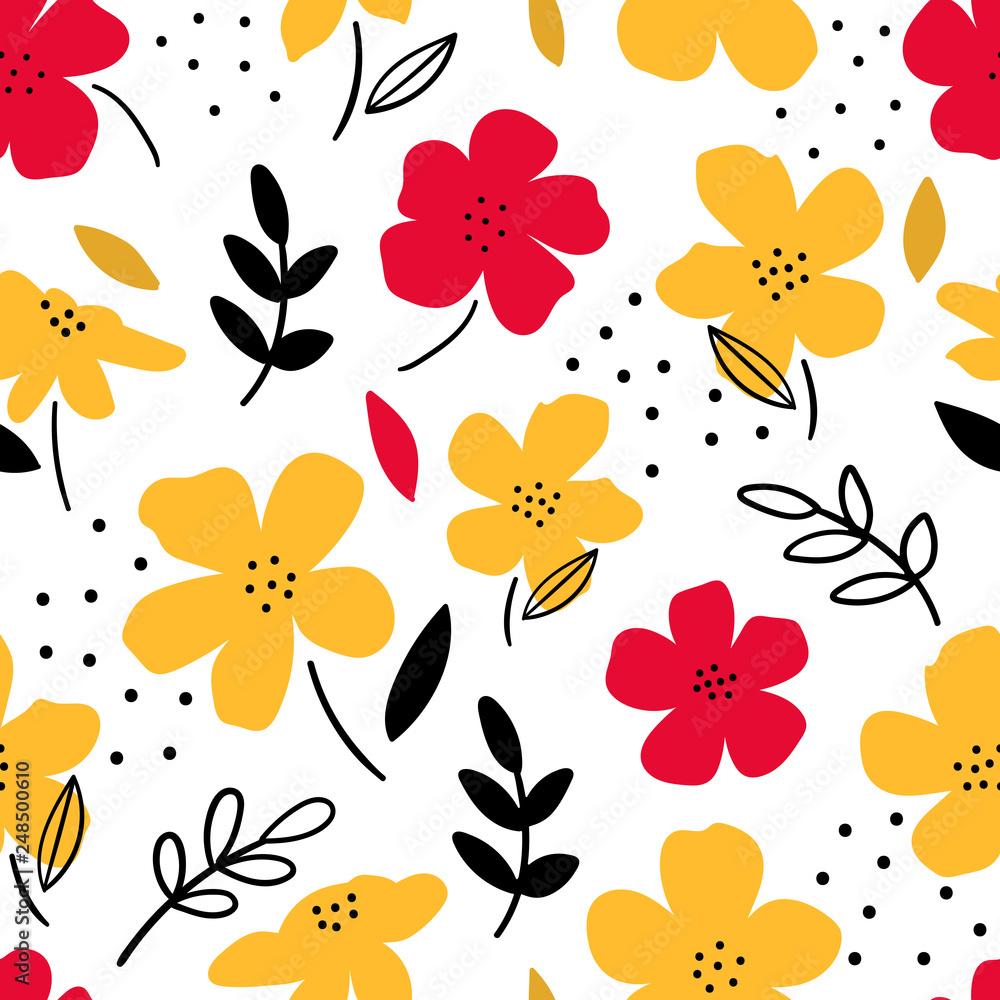 Hand Drawn Floral Wallpapers Top Free Hand Drawn Floral Backgrounds