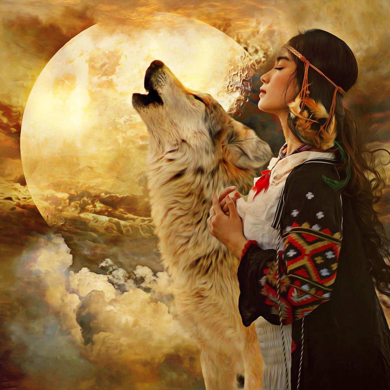 Native Indian Wolf Wallpapers Top Free Native Indian Wolf Backgrounds