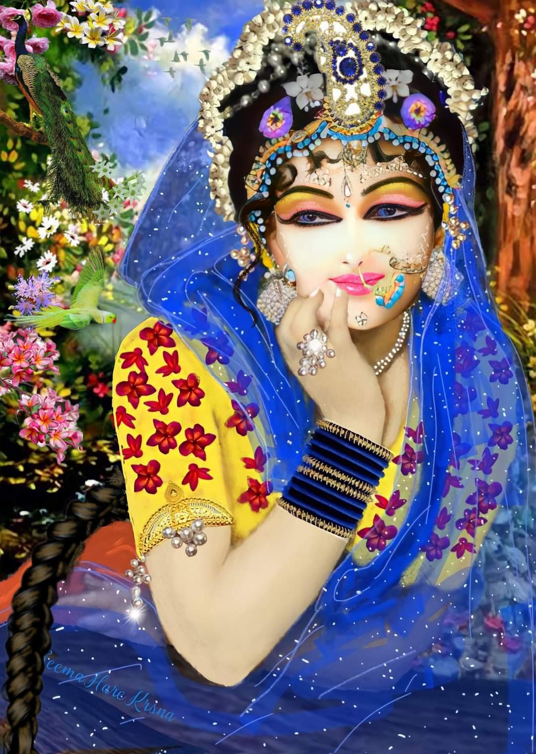 Radha Rani Wallpapers Top Free Radha Rani Backgrounds Wallpaperaccess