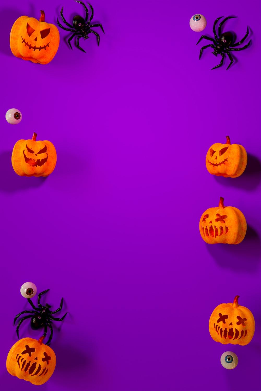 Green And Purple Halloween Wallpapers Top Free Green And Purple