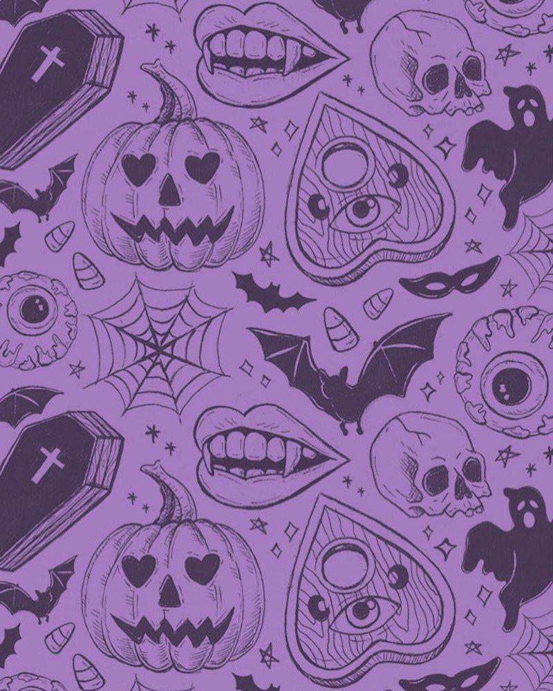 Green And Purple Halloween Wallpapers Top Free Green And Purple