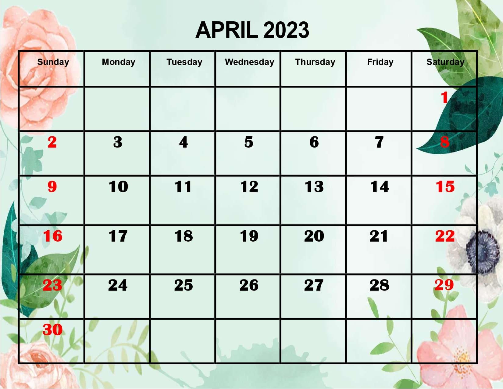 April Calendar Wallpapers Top Free April Calendar