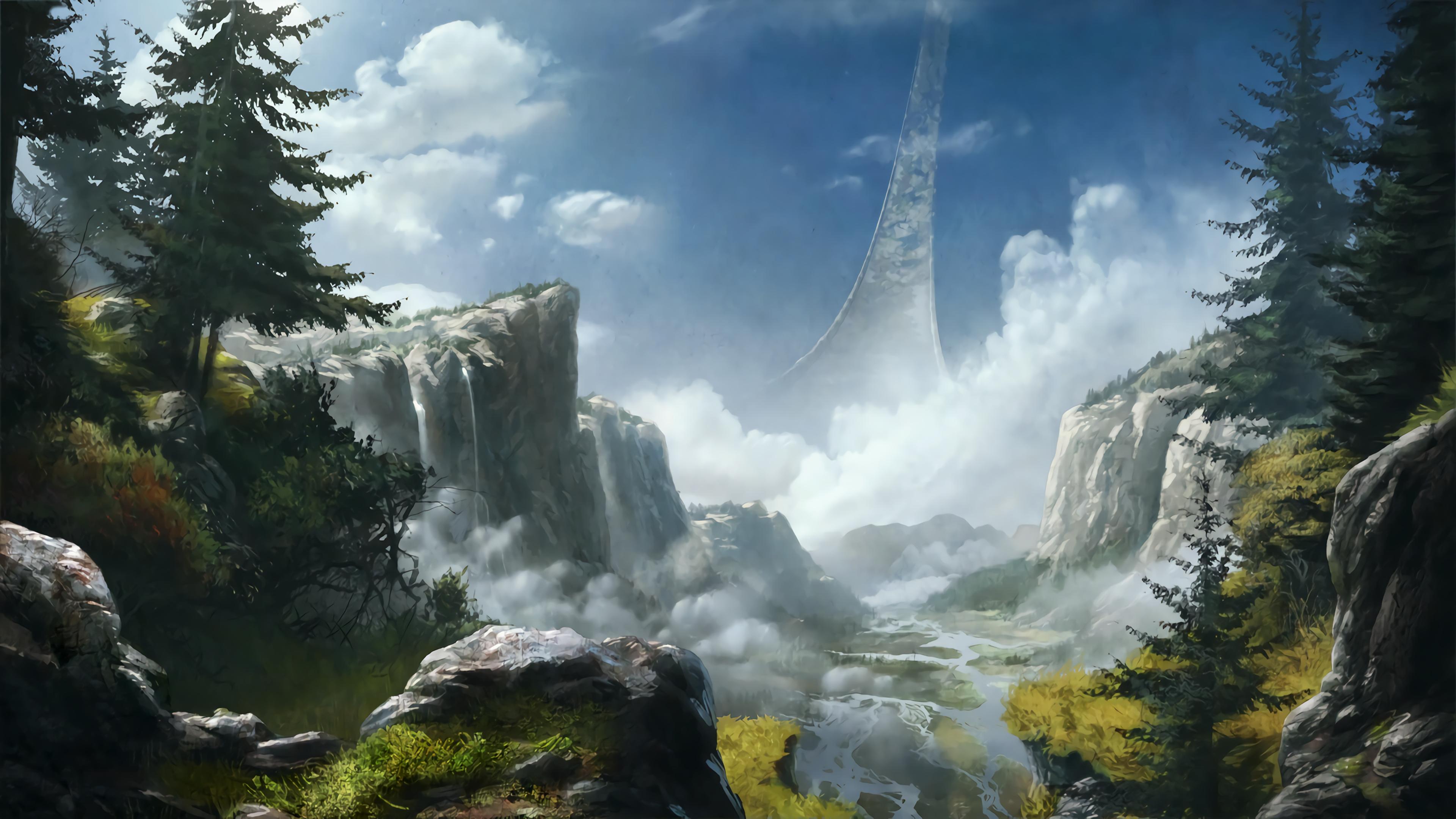 Halo Landscape Wallpapers Top Free Halo Landscape Backgrounds