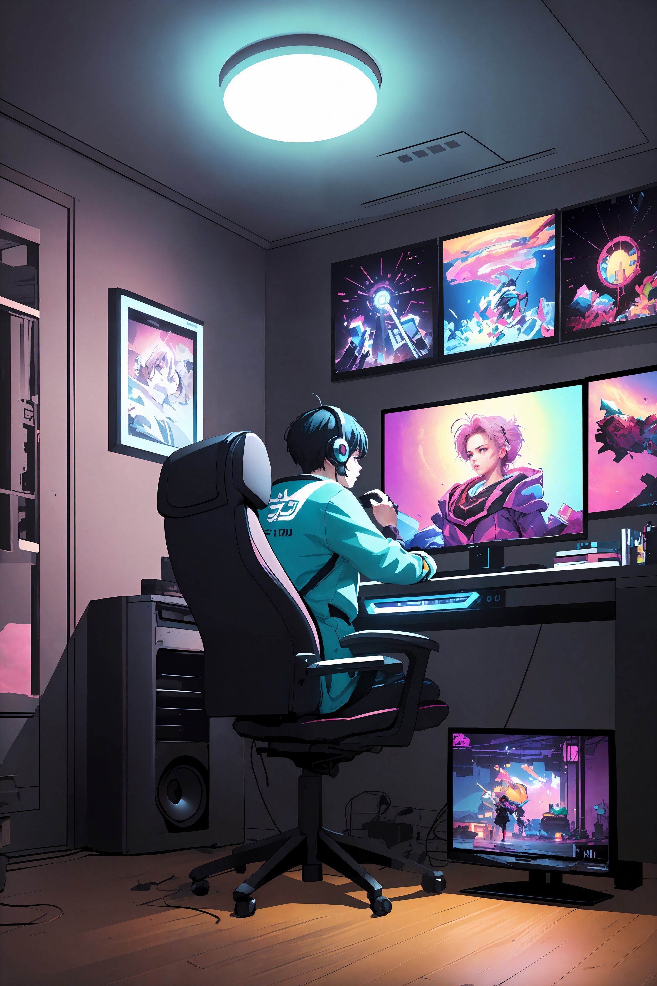 Anime Gaming Room Wallpapers Top Free Anime Gaming Room Backgrounds