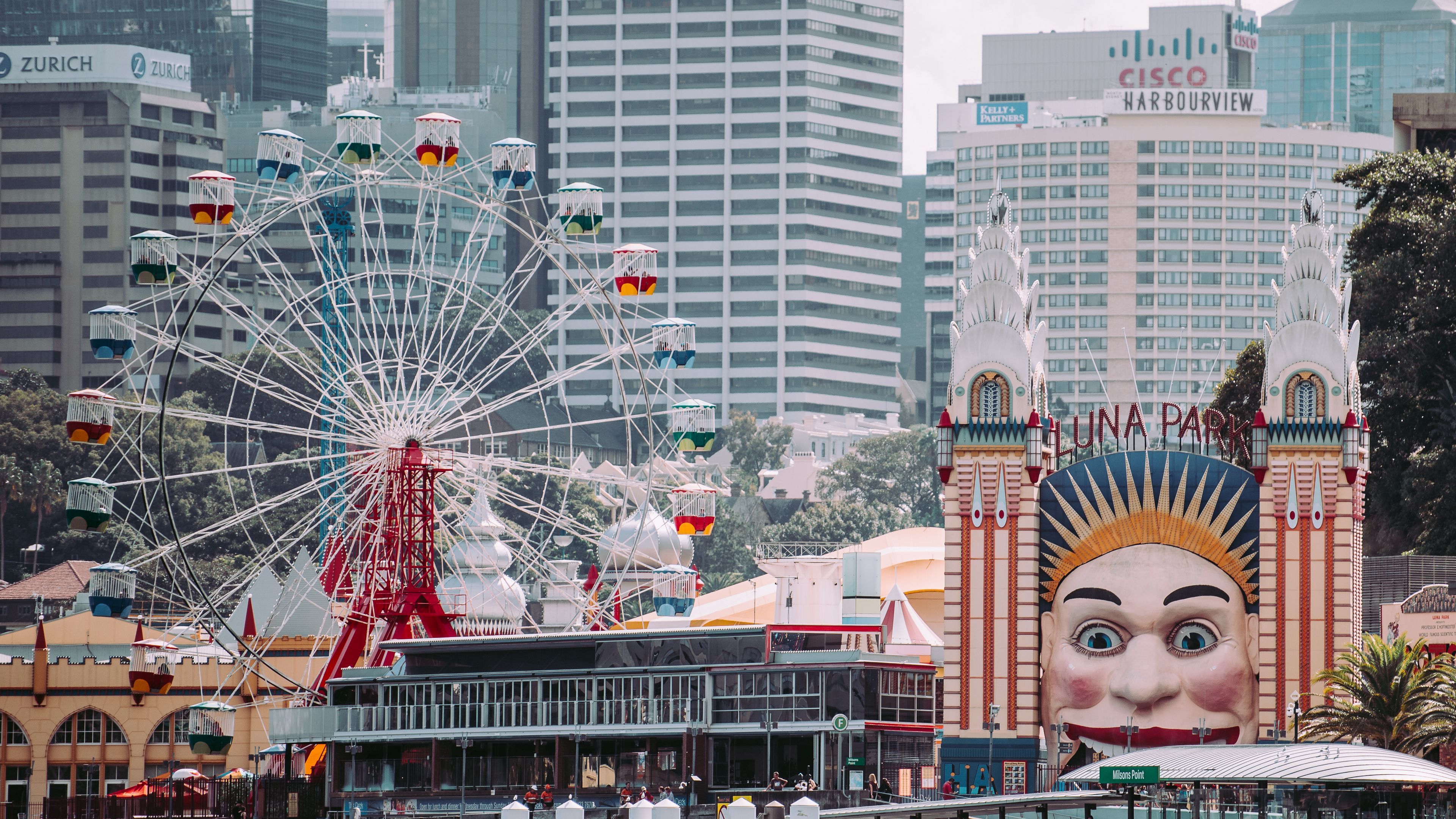 3840x2160 luna park 1080P, 2k, 4k Full HD Wallpaper, Background Free Download