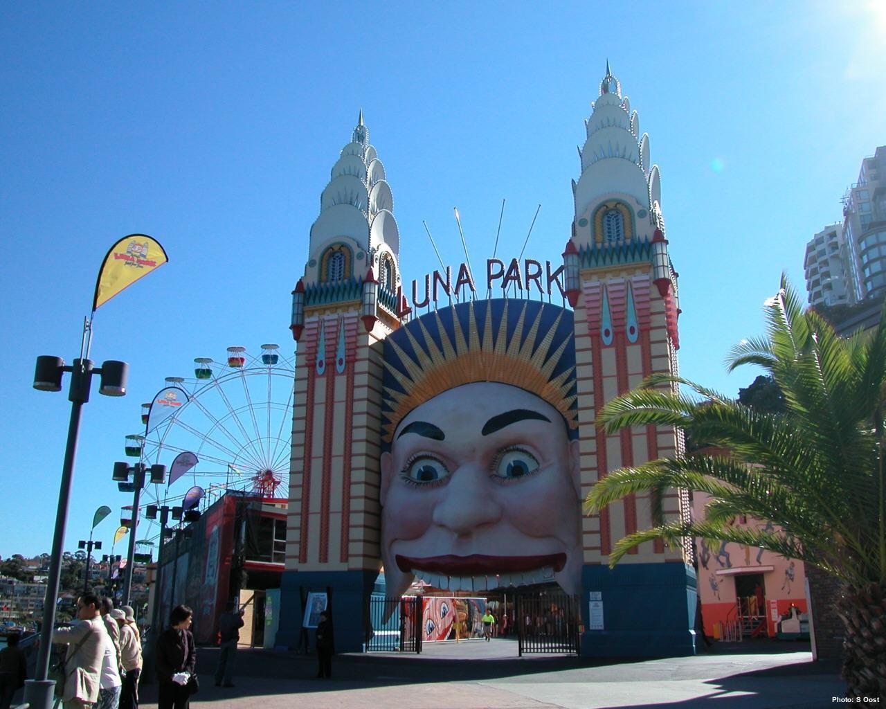 1280x1024 Sydney Luna Park Wallpaper. 照片图像