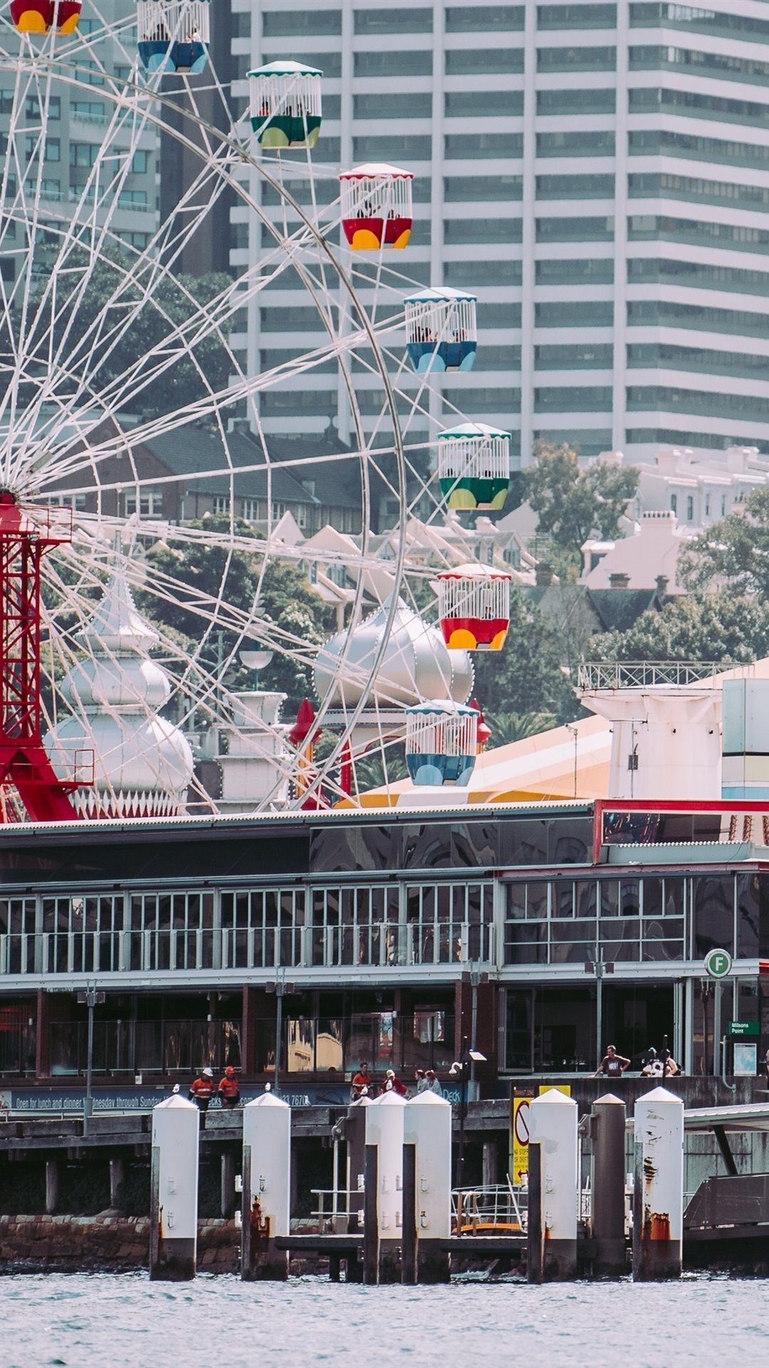 1080x1920 Luna Park, Ferris Wheel, City, Sydney, Australia 1080x1920 IPhone 8 7 6 6S Plus Wallpaper, Background, Picture, Image