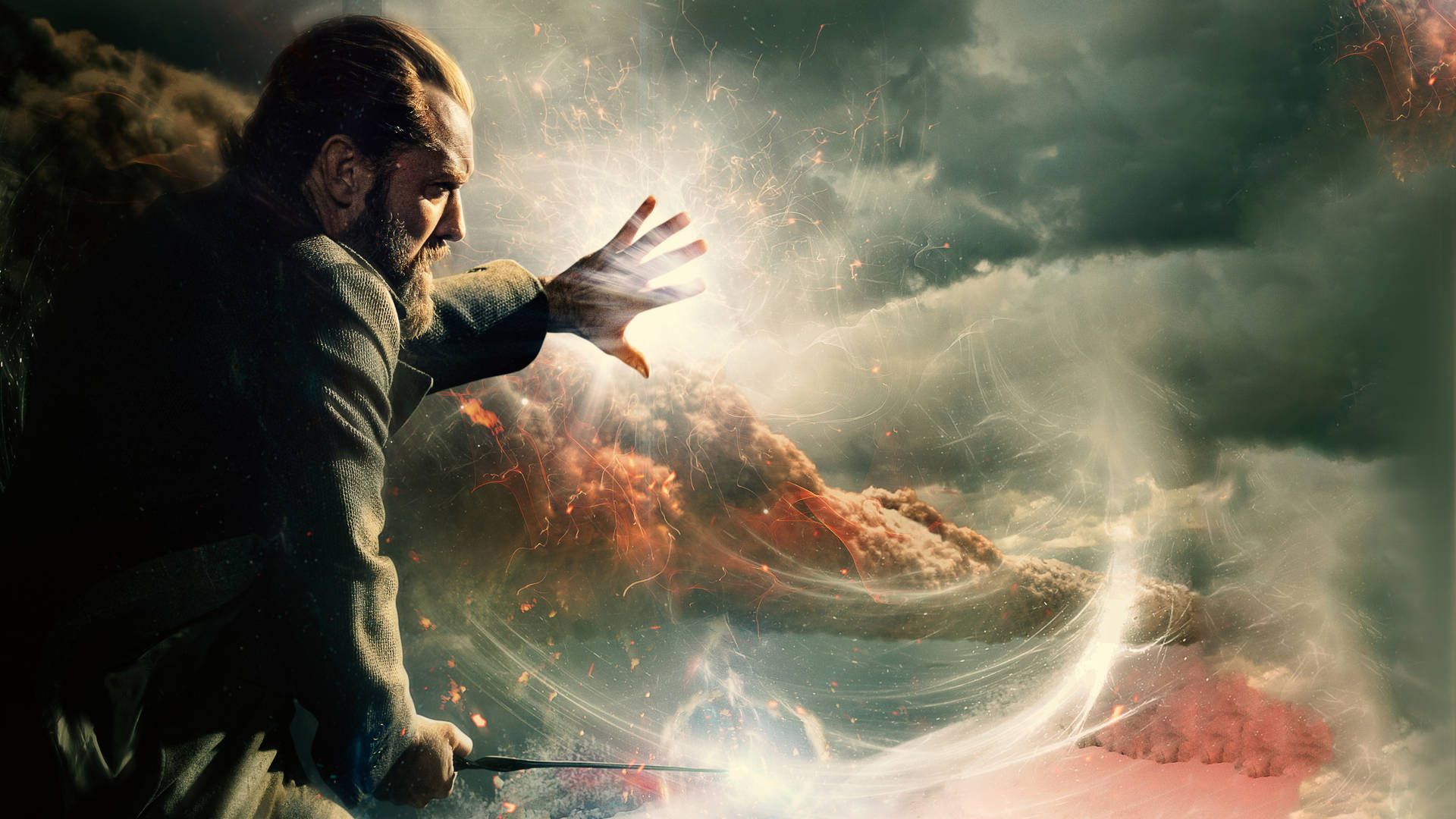 1920x1080 Download Albus Dumbledore Magic Wand Wallpaper