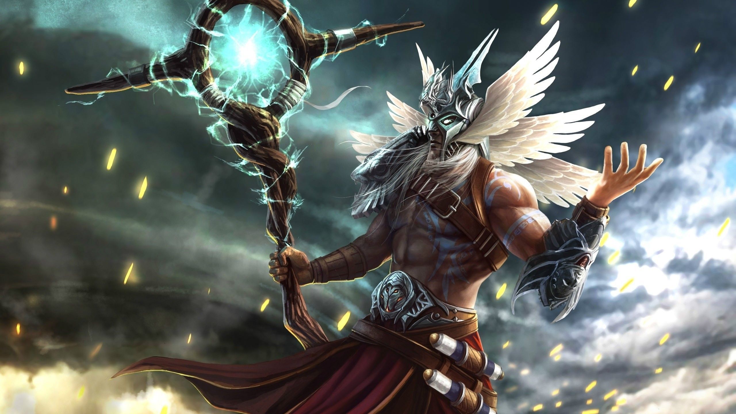 2560x1440 Magic wand in his hand magician Desktop wallpaper 1920x1080