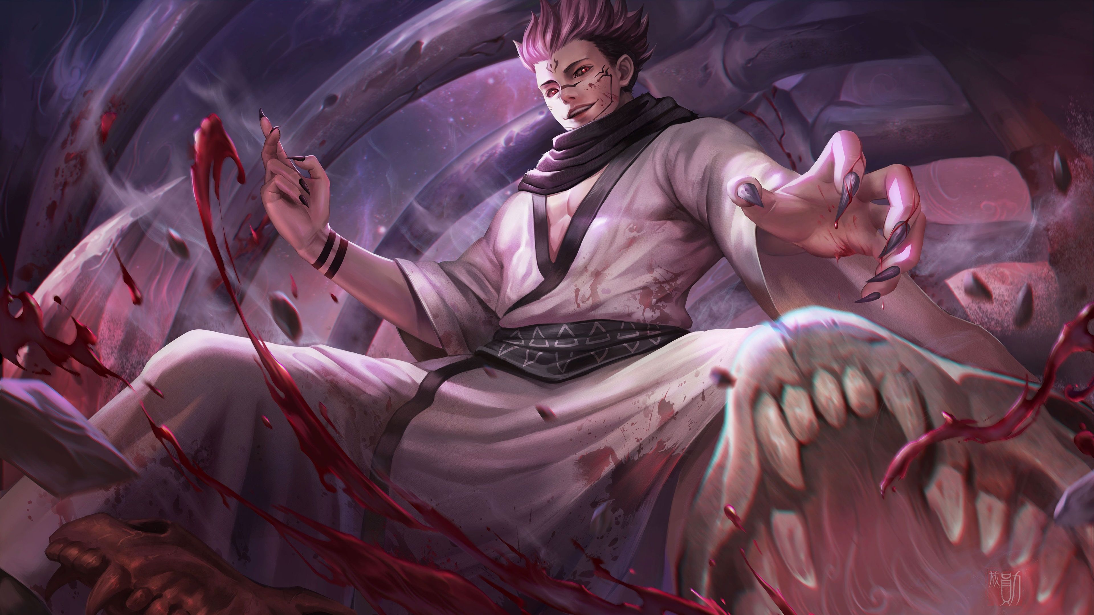 3840x2160 Sukuna 1080P, 2k, 4k HD wallpaper, background free download