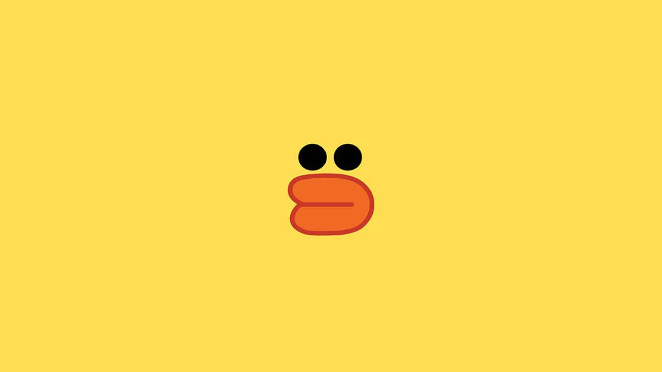 1366x768 Cute Yellow Desktop Wallpaper